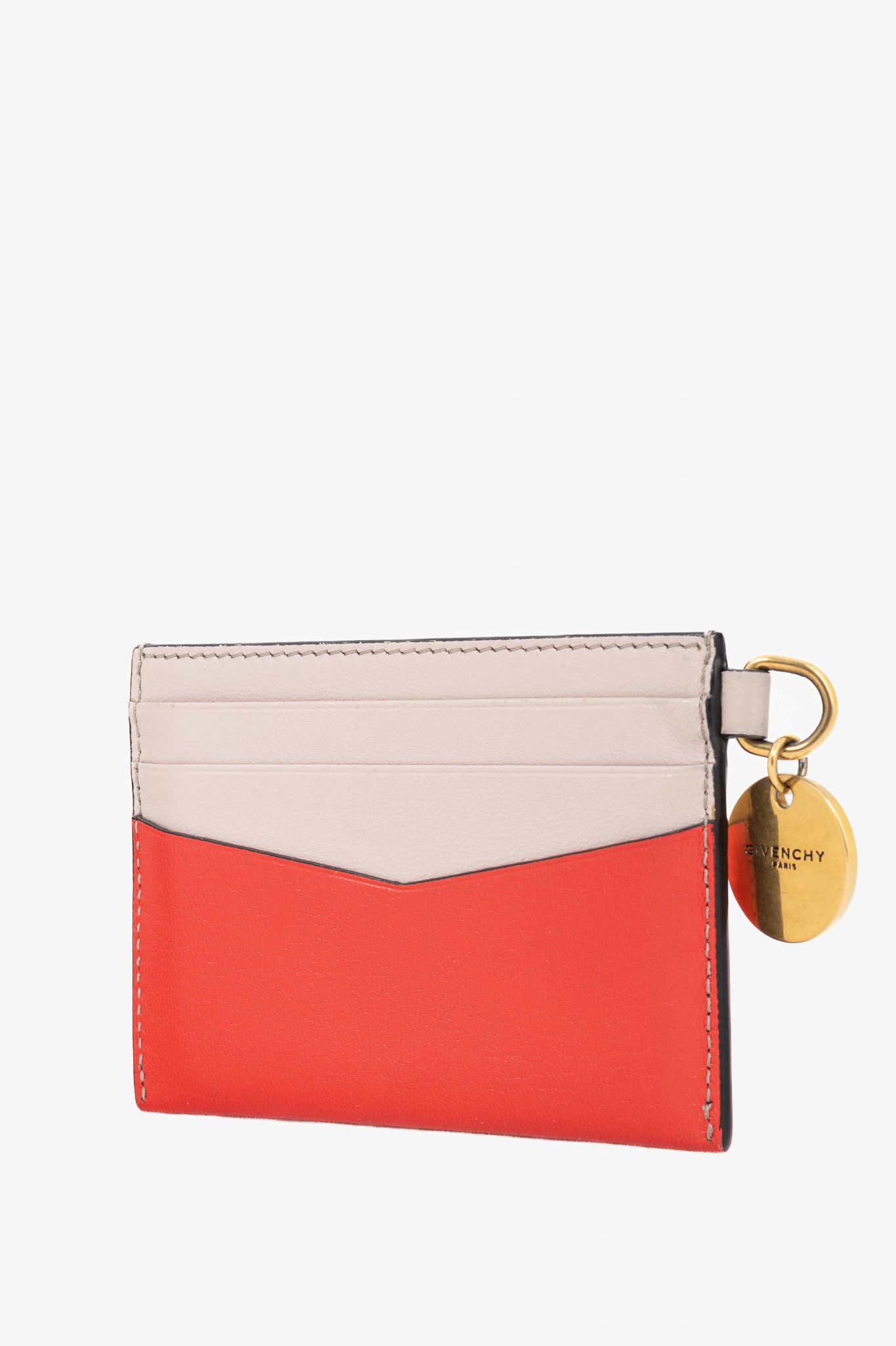 Givenchy Givenchy Edge Red & Pink Bi-Color Flat Grained Card Case Size ONE SIZE - 3 Thumbnail