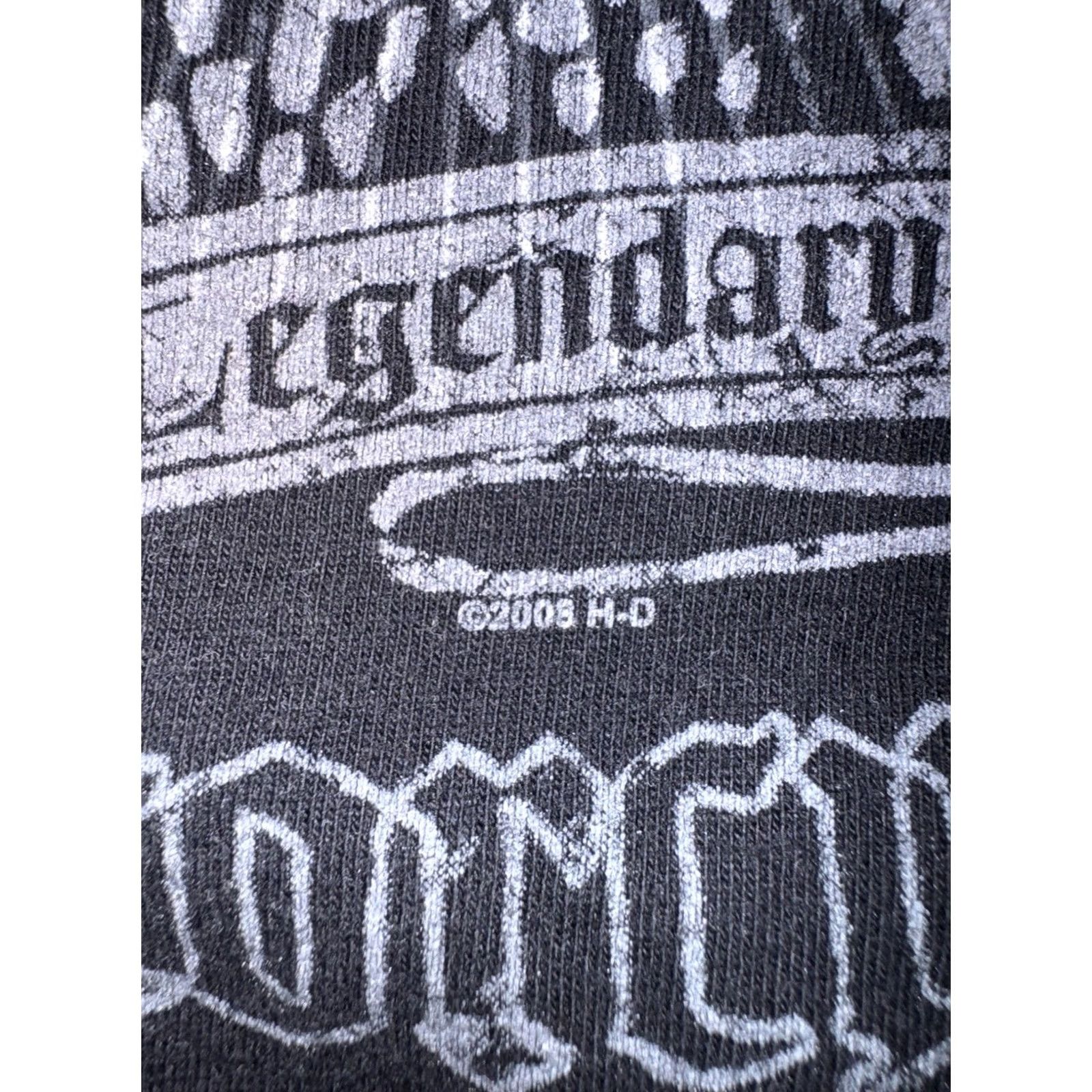 Harley Davidson VINTAGE Harley-Davidson T-Shirt Men’s XL Black Double Sided Y2K Biker Motorcycle Graphic Print Size US XL / EU 56 / 4 - 4 Thumbnail