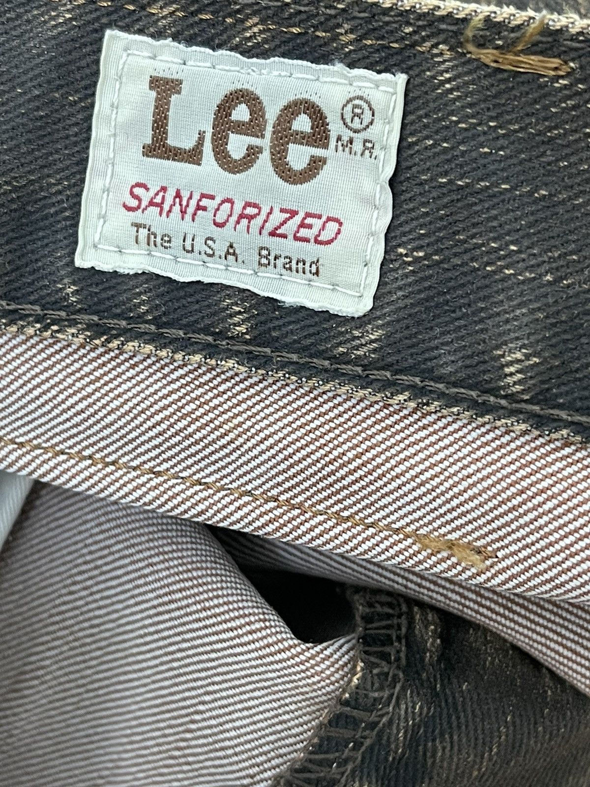 Japanese Brand Flare Jeans Lee Japan Pinstriped Low Rise Boot Cut 7🟦0 Size US 29 - 19 Thumbnail