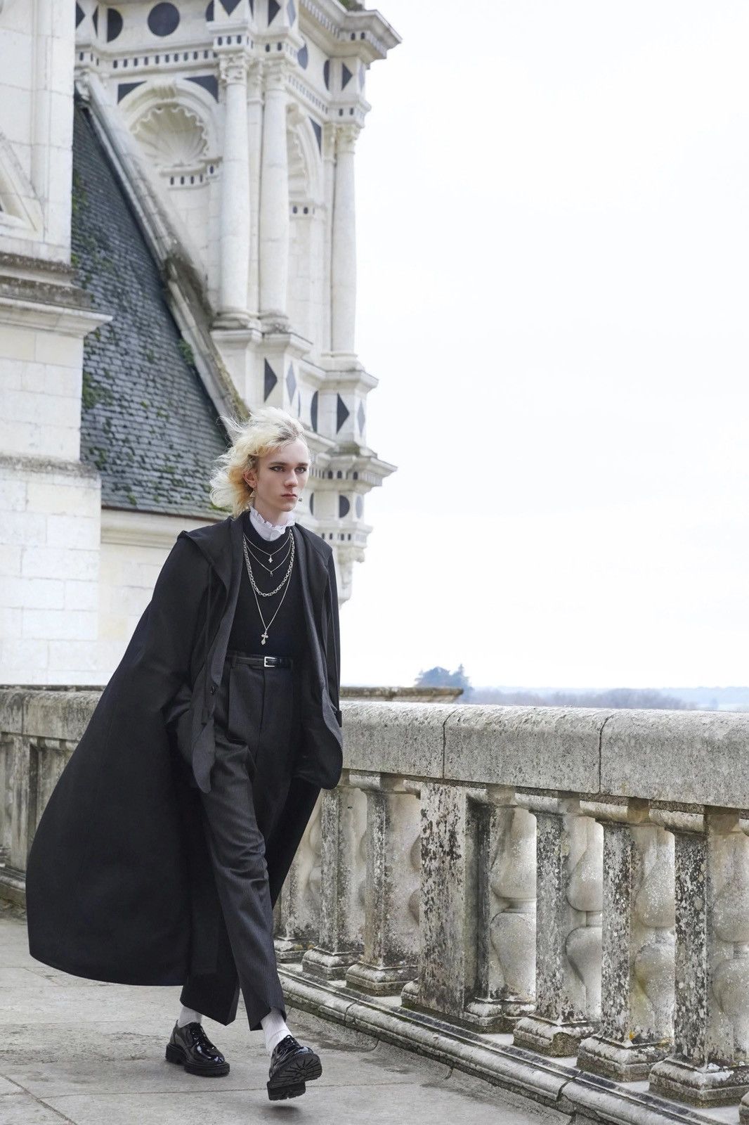 Celine CELINE BY HEDI SLIMANE 21AW RUNWAY ITEM HOODED CLOAK Size US S / EU 44-46 / 1 - 1 Thumbnail