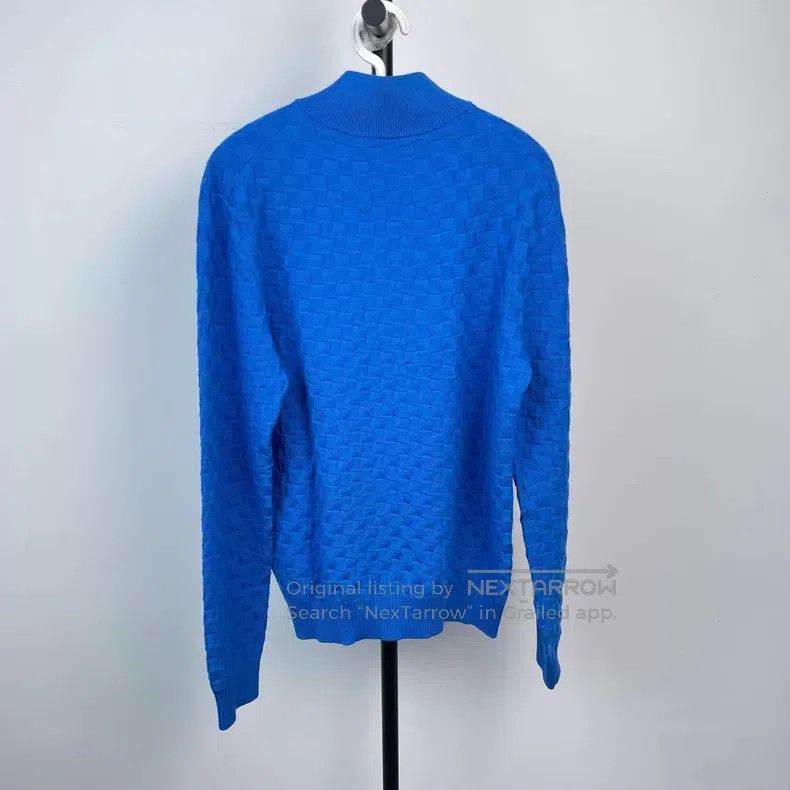 Louis Vuitton Louis Vuitton Sapphire blue checkerboard knit jacket Size US M / EU 48-50 / 2 - 2 Thumbnail