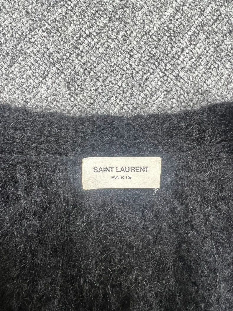 Saint Laurent Paris Saint Laurent Paris 13fw Black Warrior Feather Pattern Swea Size US S / EU 44-46 / 1 - 3 Thumbnail