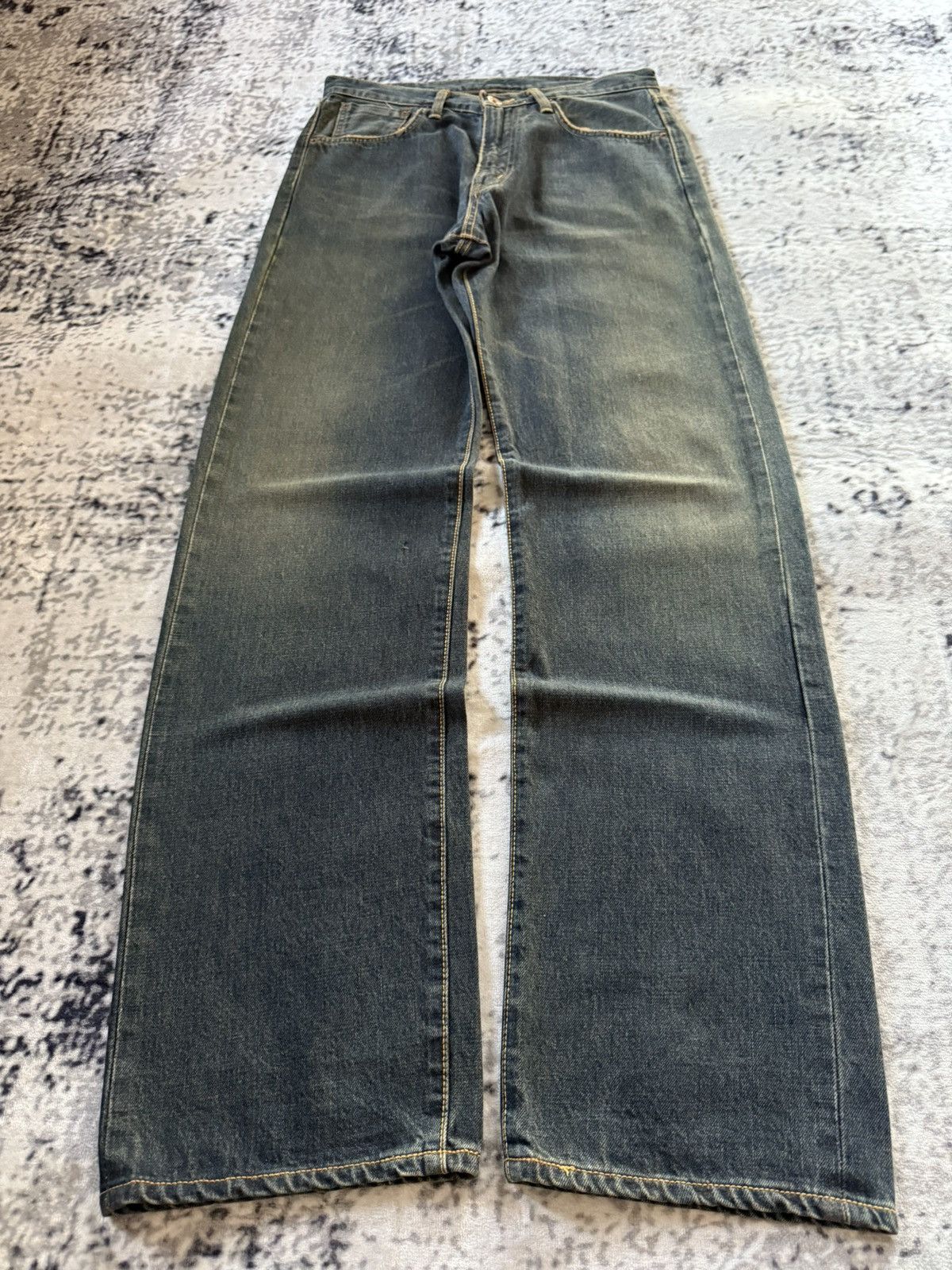 Edwin EDWIN 505 Type 1 OG Mud Wash Selvedge Loose Jeans Size US 30 / EU 46 - 5 Thumbnail