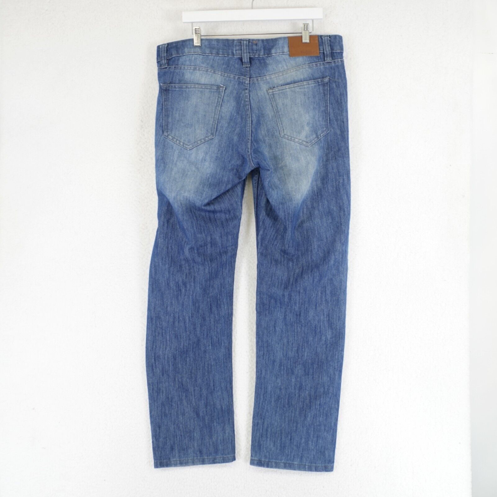 Weatherproof Weatherproof Vintage Staight Fit Stone Wash Denim Blue Jeans Size US 38 / EU 54 - 4 Thumbnail