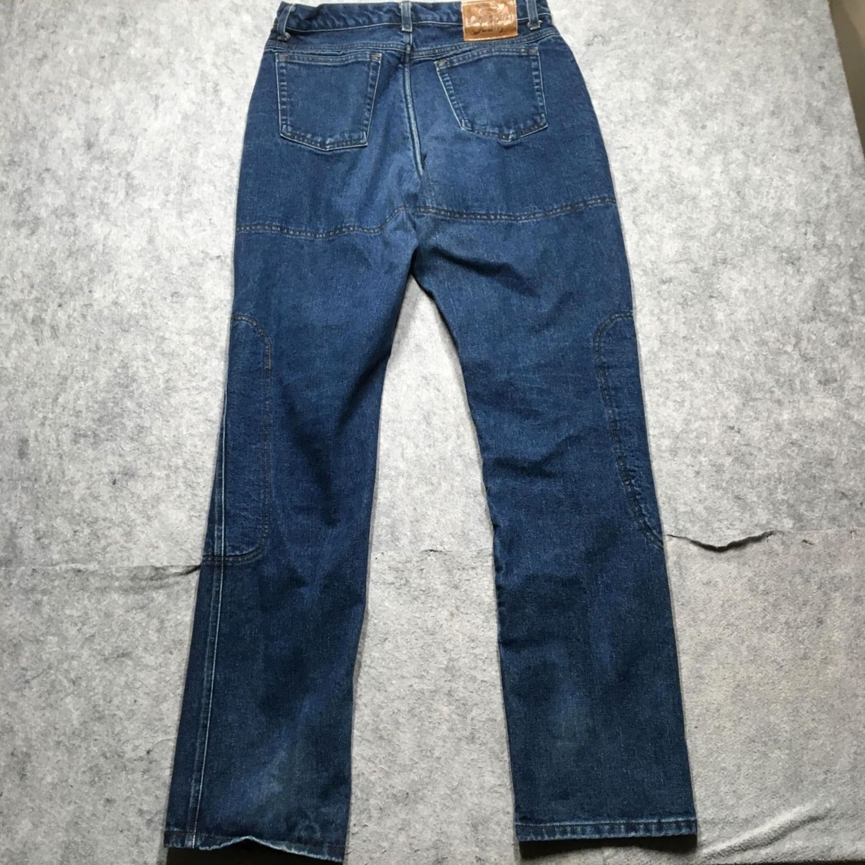 Denime VINTAGE Draggin Jeans Mens Jeans 32x33 Blue Reinforced Motorcycle Riding Denim 90s Mens Size US 32 / EU 48 - 6 Thumbnail
