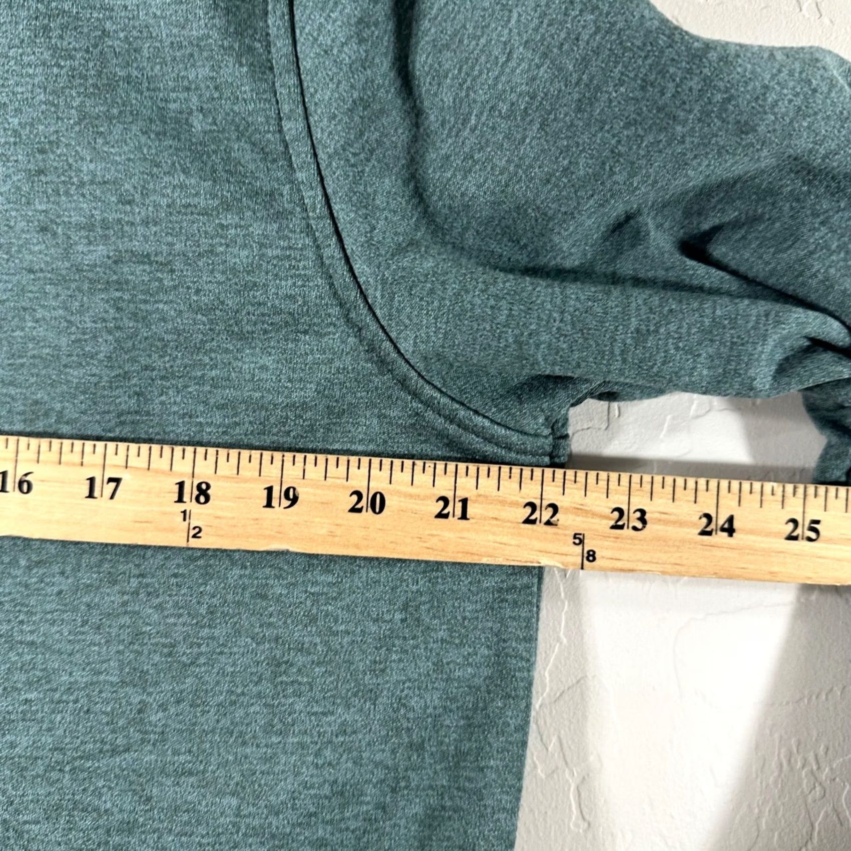Tailorbyrd TailorByrd Performance Mens M 1/4 Zip Pullover Heathered Teal Green Golf Shirt Sweater Mock Neck Zip Size US M / EU 48-50 / 2 - 6 Thumbnail