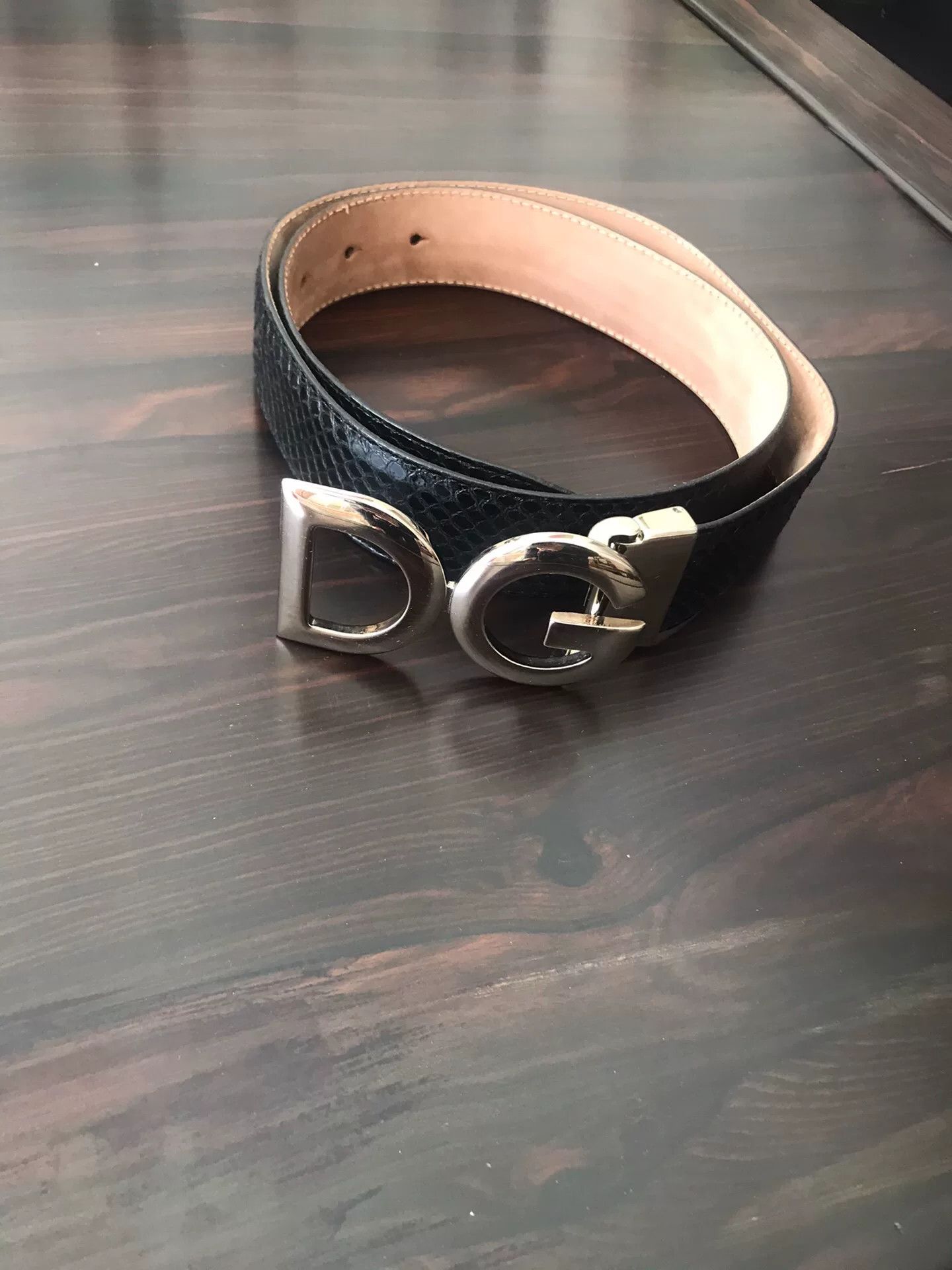 Dolce & Gabbana Dolce Gabbana Snake Skin Belt Size ONE SIZE - 1 Thumbnail