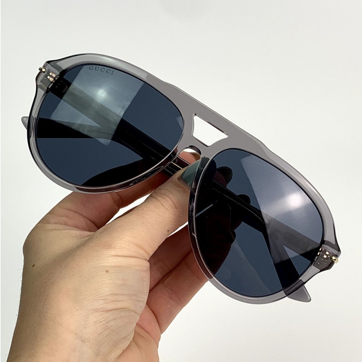 Gucci NEW Gucci Sunglasses GG1443S 005 Grey Blue Men Authentic Size ONE SIZE - 8 Thumbnail