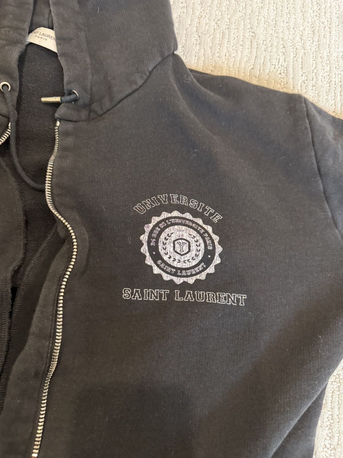 Saint Laurent Paris Saint Laurent University Zip Up Sz XL Size XL / US 12-14 / IT 48-50 - 2 Thumbnail