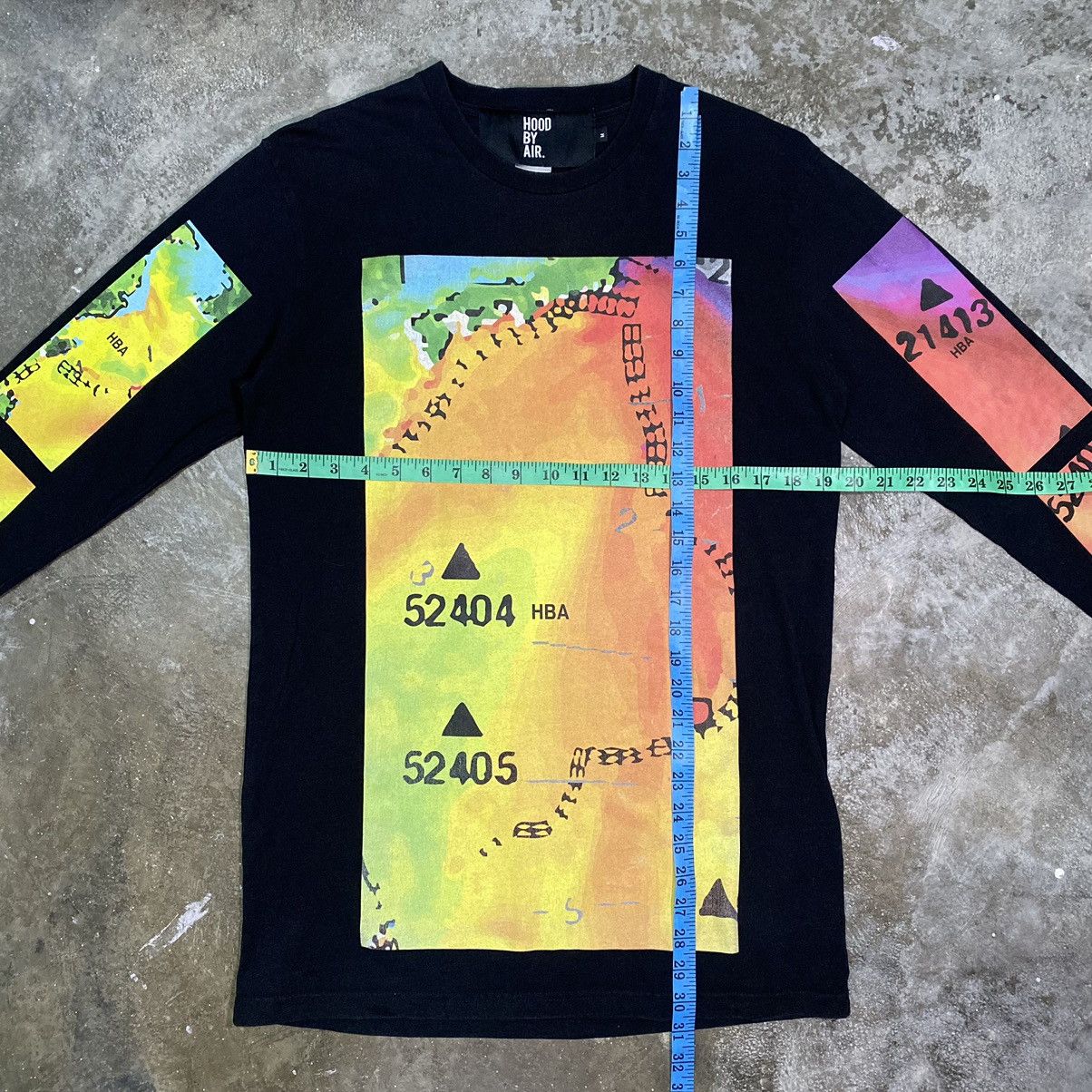 Hood By Air Hood By Air Shayne Oliver Thermal Weather Heat Map T Shirt Size US M / EU 48-50 / 2 - 17 Thumbnail