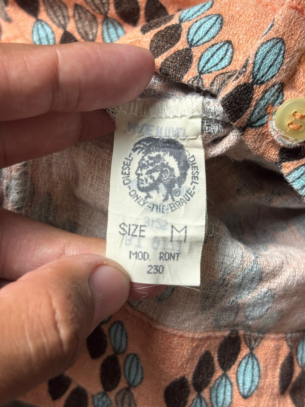 Diesel 1990s Diesel Supershirt Pattern Open Collar Shirt Size US M / EU 48-50 / 2 - 11 Thumbnail