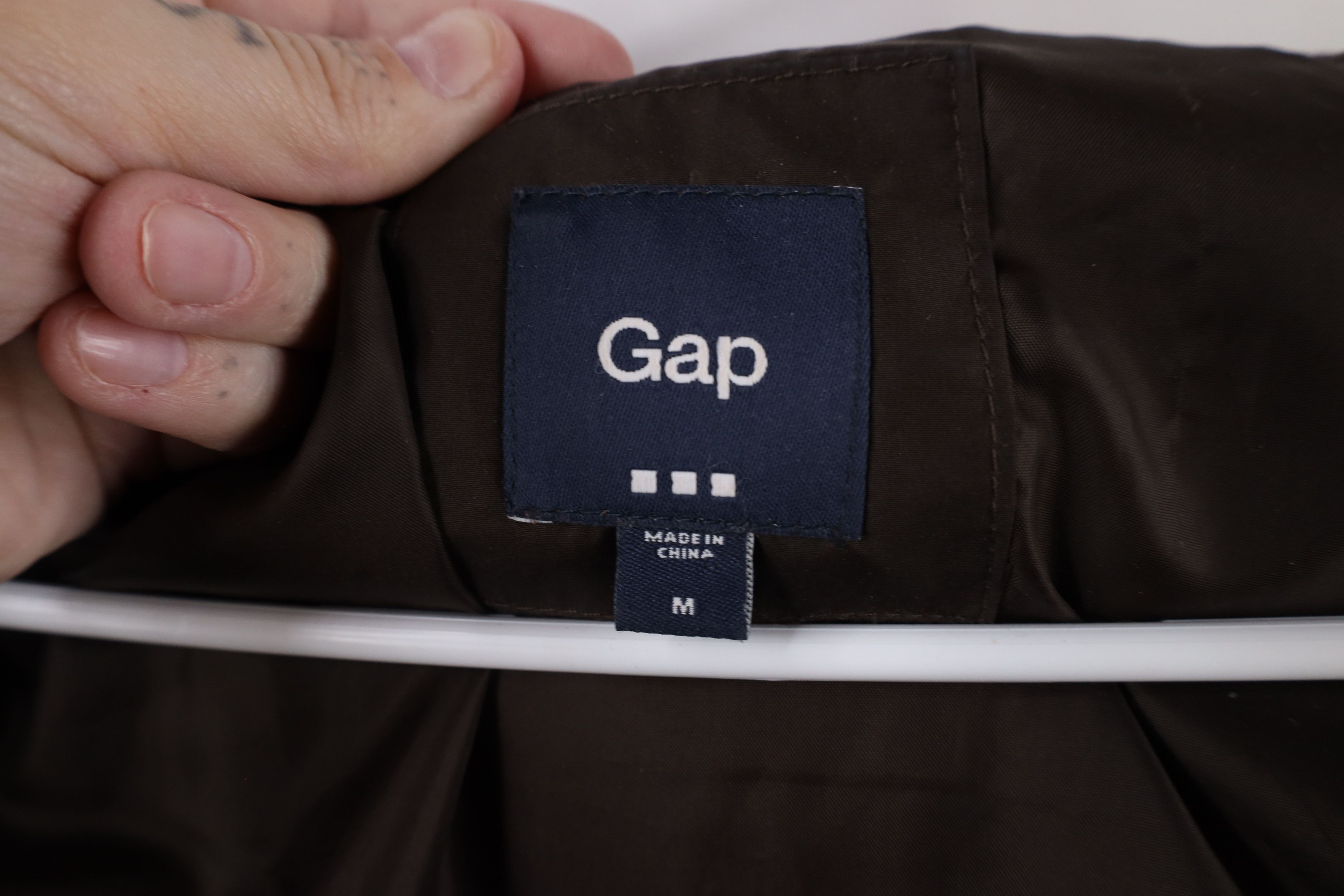 Gap × Vintage Vintage Gap Blank Faded Full Zip Puffer Vest Jacket Brown Size M / US 6-8 / IT 42-44 - 7 Thumbnail