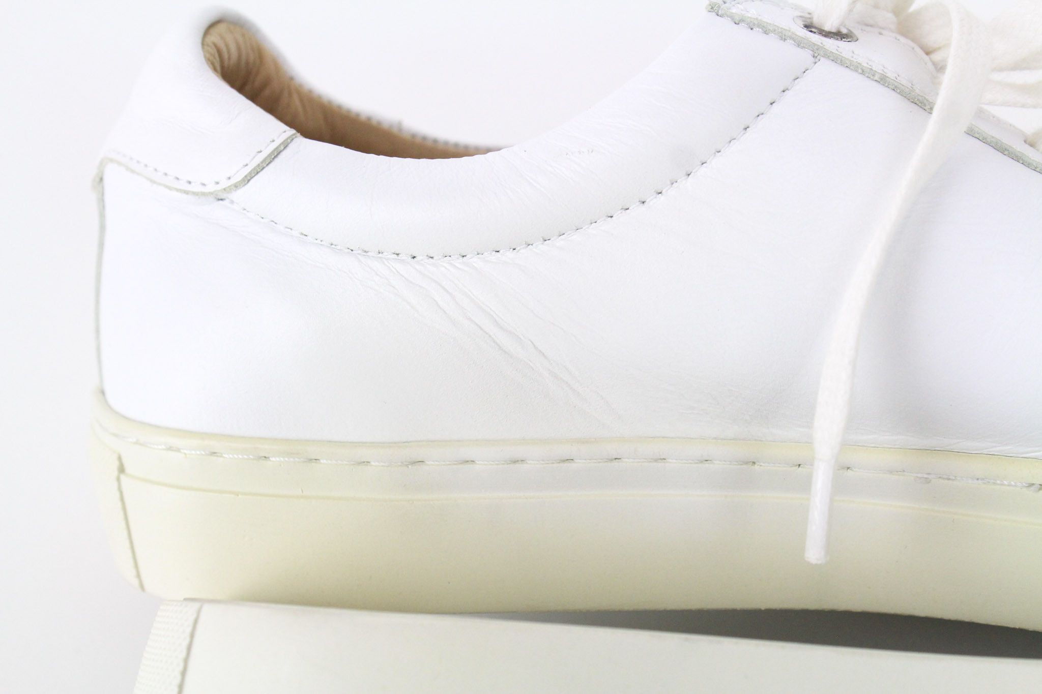 Suitsupply EU44 White Leather Laced Low-Top 72587 Size US 11 / EU 44 - 12 Thumbnail