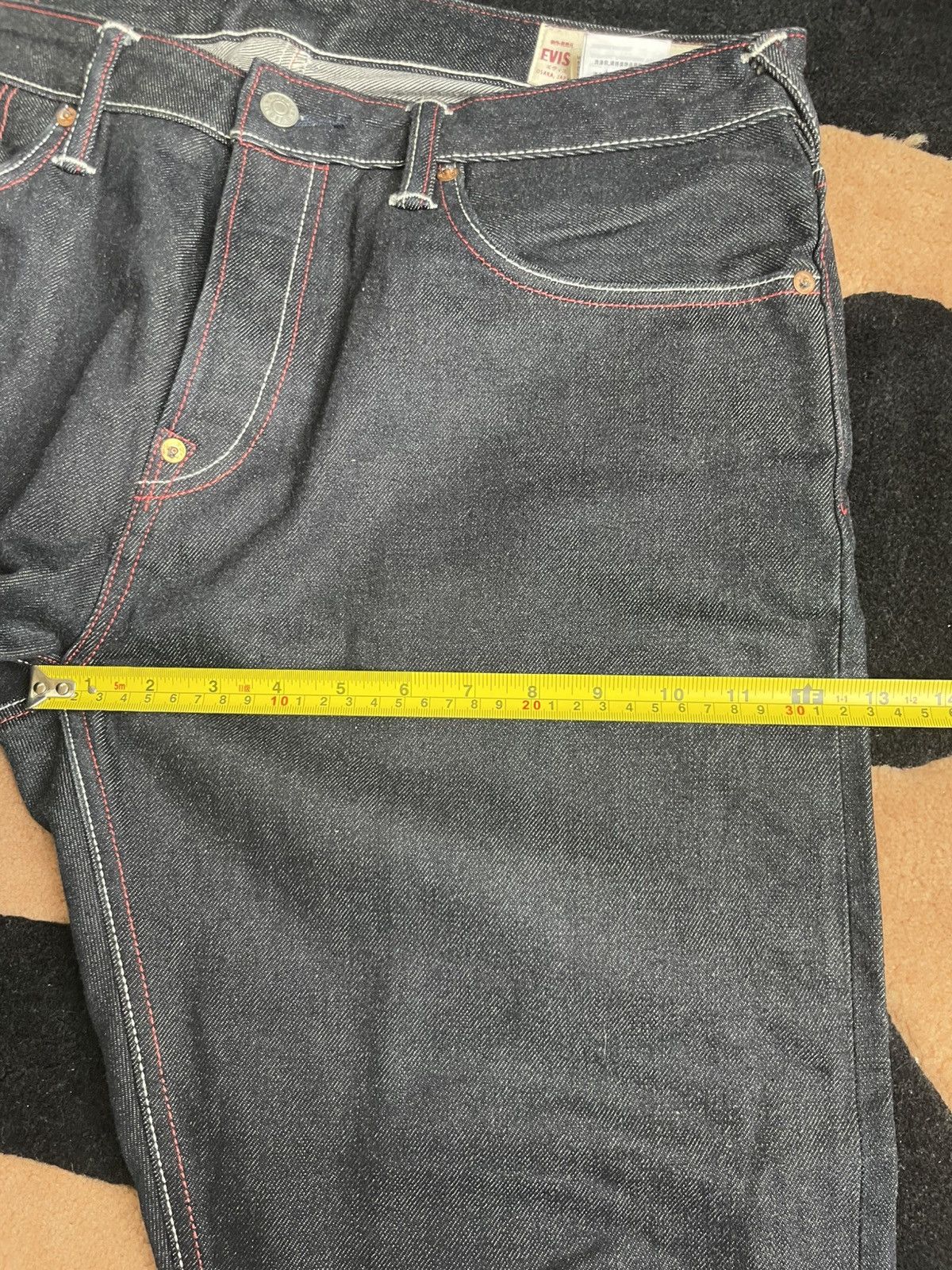 Evisu × Vintage EVISU Bodhidharma daicock style denim jeans size：36x34 Size US 36 / EU 52 - 12 Thumbnail