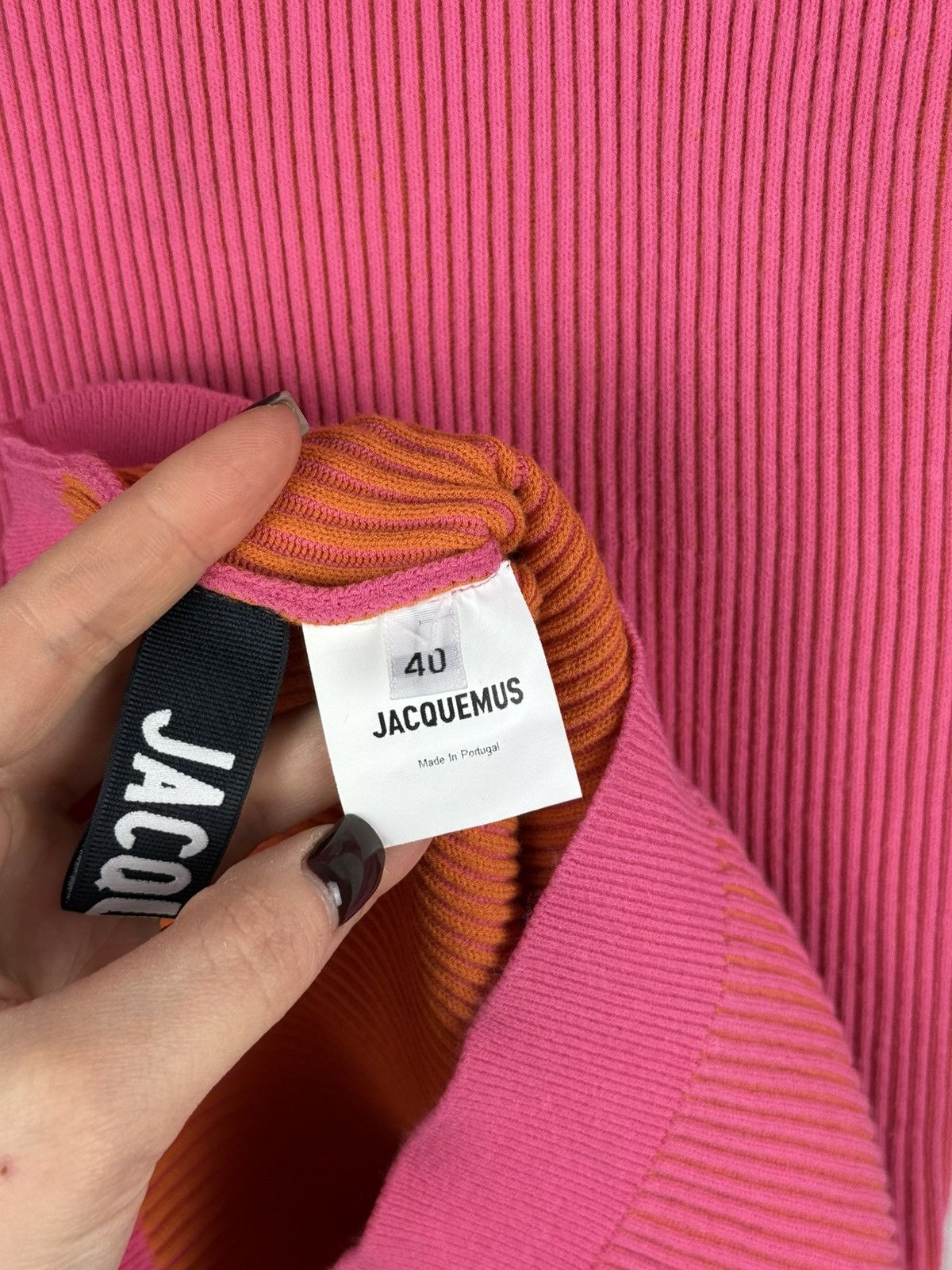 Jacquemus Jacquemus Reversible Ribbed Knitted Viscose Sweater Pullover Size M / US 6-8 / IT 42-44 - 19 Thumbnail