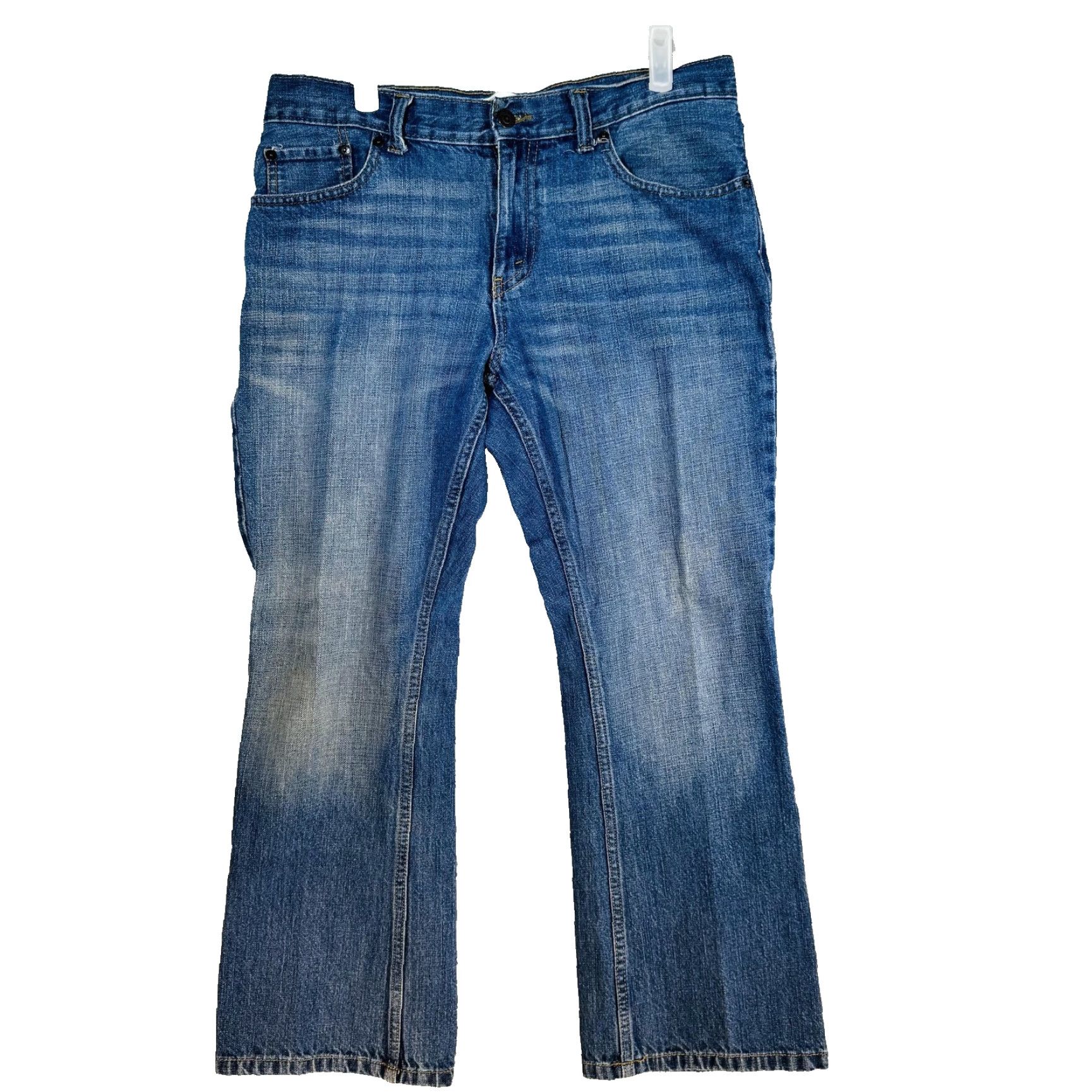 Levi's Levis 527 Jeans Teens Blue Medium Wash Bootcut Slim Denim Zip Fly Adult? (clarify not included) Size US 33 - 4 Thumbnail