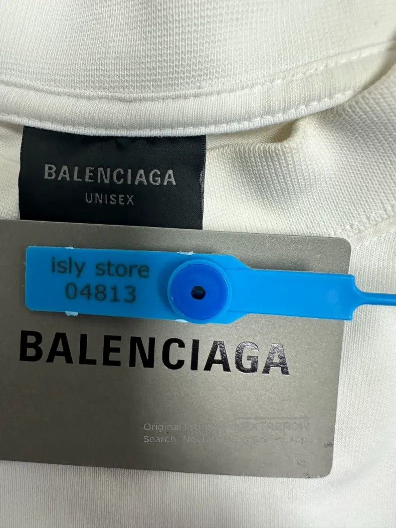 Balenciaga Balenciaga Solid Color Crystal Decorated Short Sleeve Crew Size US XS / EU 42 / 0 - 4 Thumbnail
