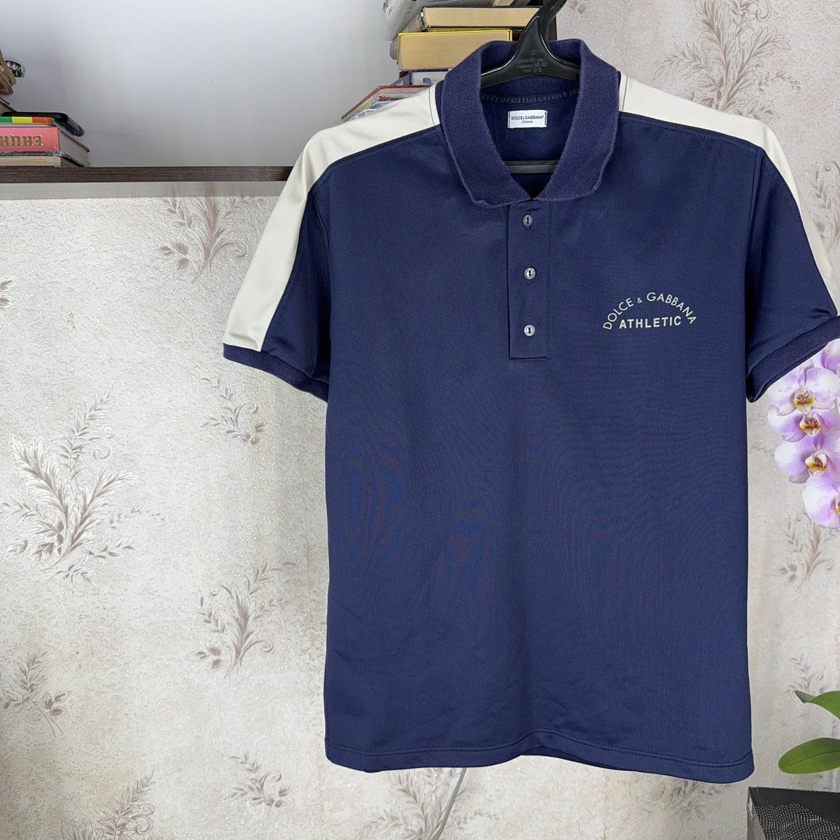 Dolce & Gabbana × Vintage Vintage Dolce Gabbanna T shirt Polo Athletic Blue L Size US L / EU 52-54 / 3 - 3 Thumbnail