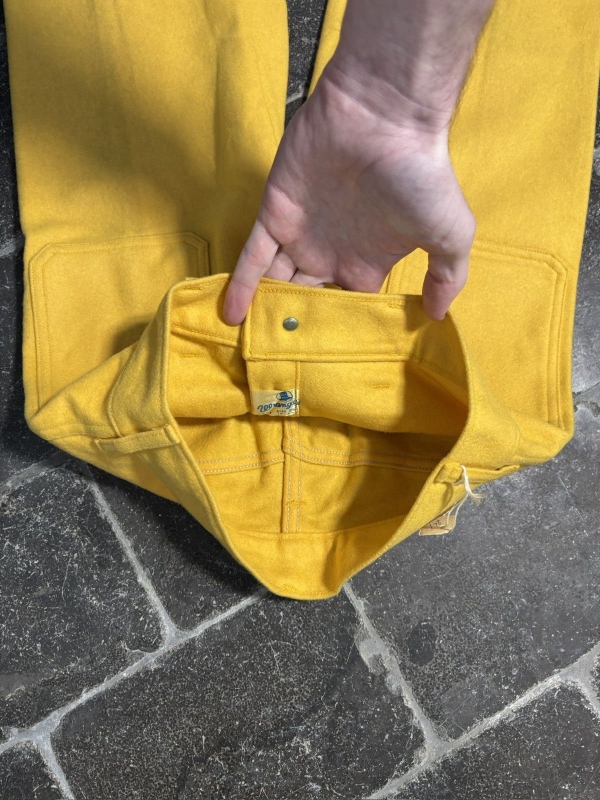 Wrangler 1970s Wrangler Blue Bell Bottoms True Vintage Wool Trouser Size 26" / US 2 / IT 38 - 3 Thumbnail