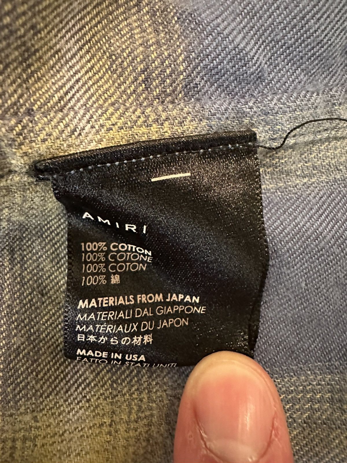 Amiri Distressed Amiri flannel XL Size US XL / EU 56 / 4 - 5 Thumbnail