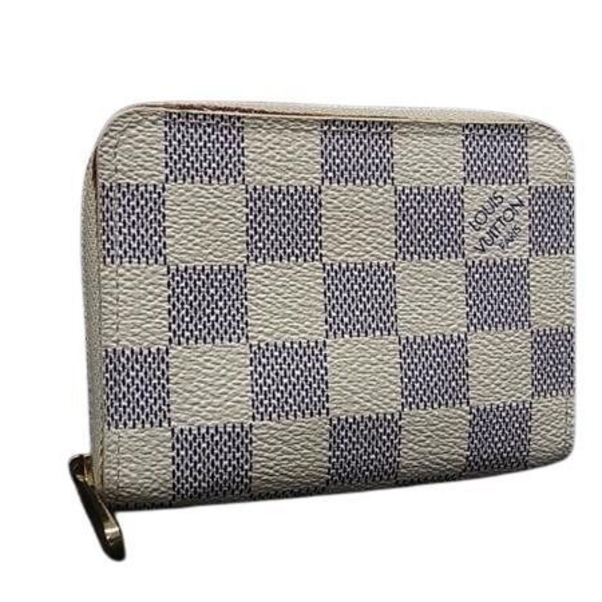 Louis Vuitton Louis Vuitton Wallet/Coin Case Zippy Coin Purse N63069 White Damier Azur Men's Women's Size ONE SIZE - 1 Thumbnail