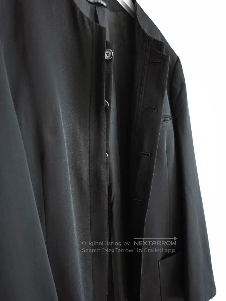 Yohji Yamamoto Yohji Yamamoto Double Layer Hidden Button Collarless Jacke Size US S / EU 44-46 / 1 - 3 Thumbnail