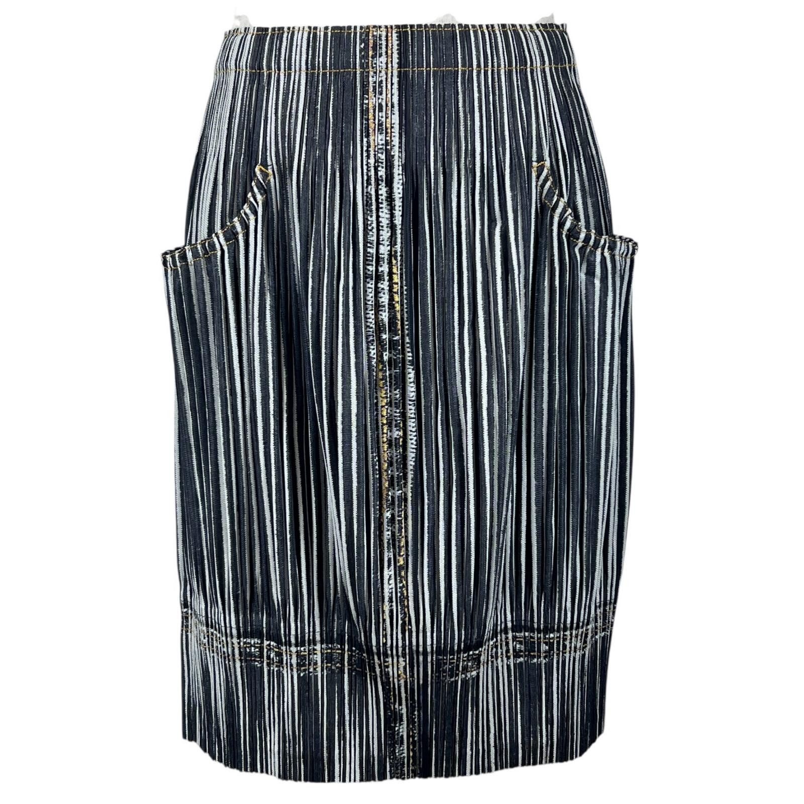 Issey Miyake Issey Miyake PLEATS PLEASE Denim transfer Skirt Others Skirts PP01-JG594 DUTY FREE for USA Size ONE SIZE - 1 Thumbnail