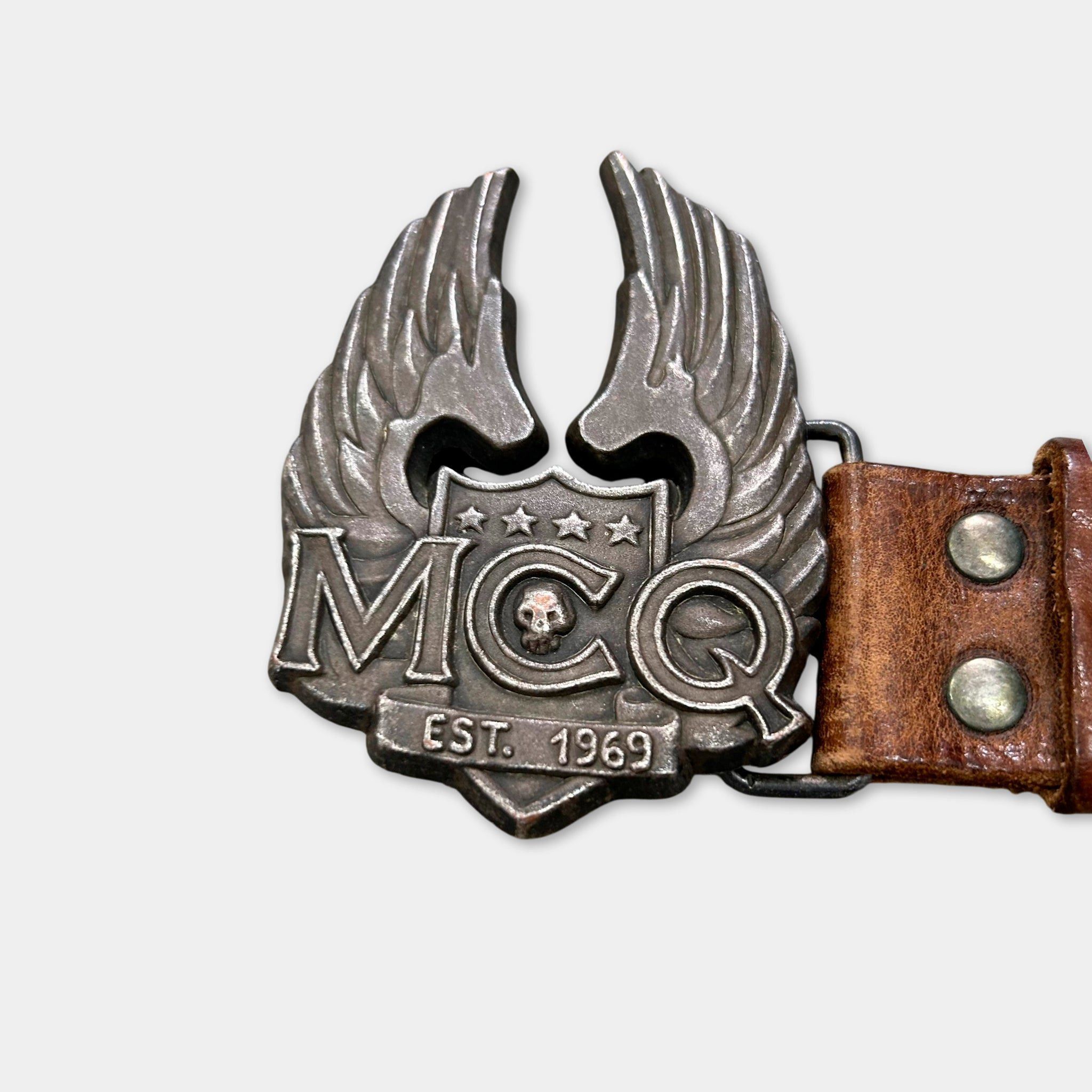 Alexander McQueen Alexander McQueen Buckle Leather Belt Size ONE SIZE - 3 Thumbnail