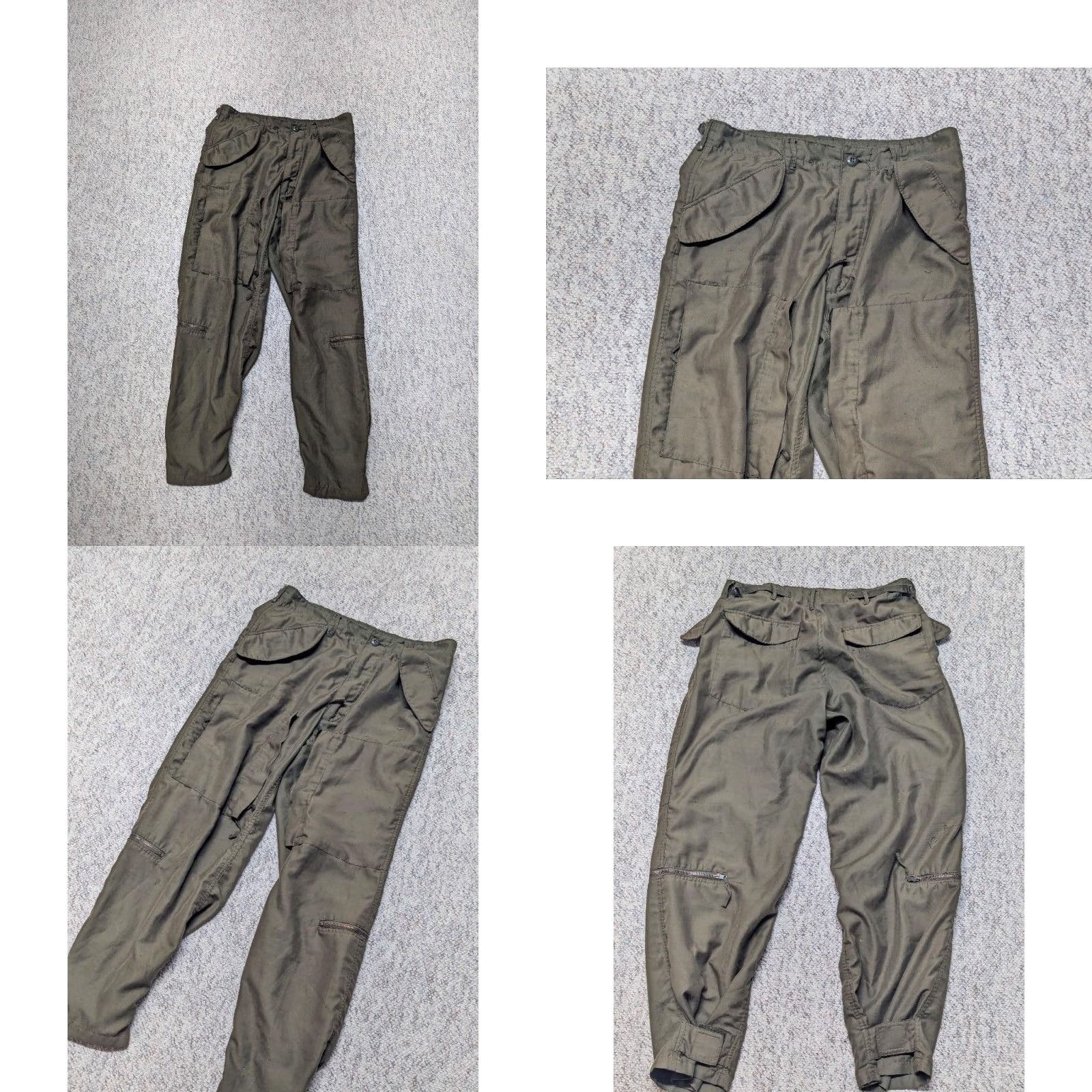Vintage VINTAGE US Army Cargo Pants Shirt Mens 32x32 Green Cotton OG107 1970s Vietnam Size US 32 / EU 48 - 8 Thumbnail