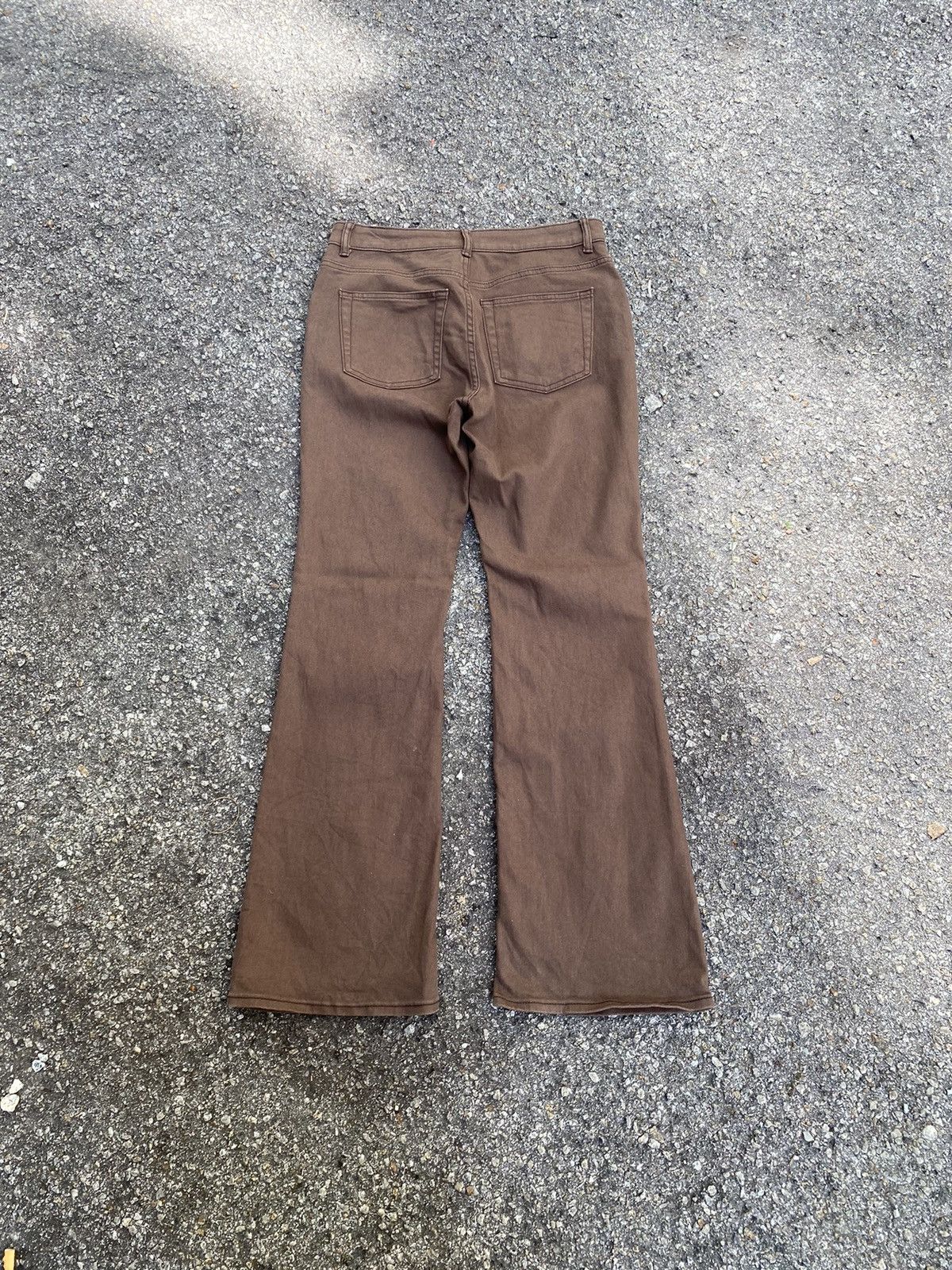 GU × If Six Was Nine × Japanese Brand GU Flare Pants Brown Size US 28 / EU 44 - 8 Thumbnail