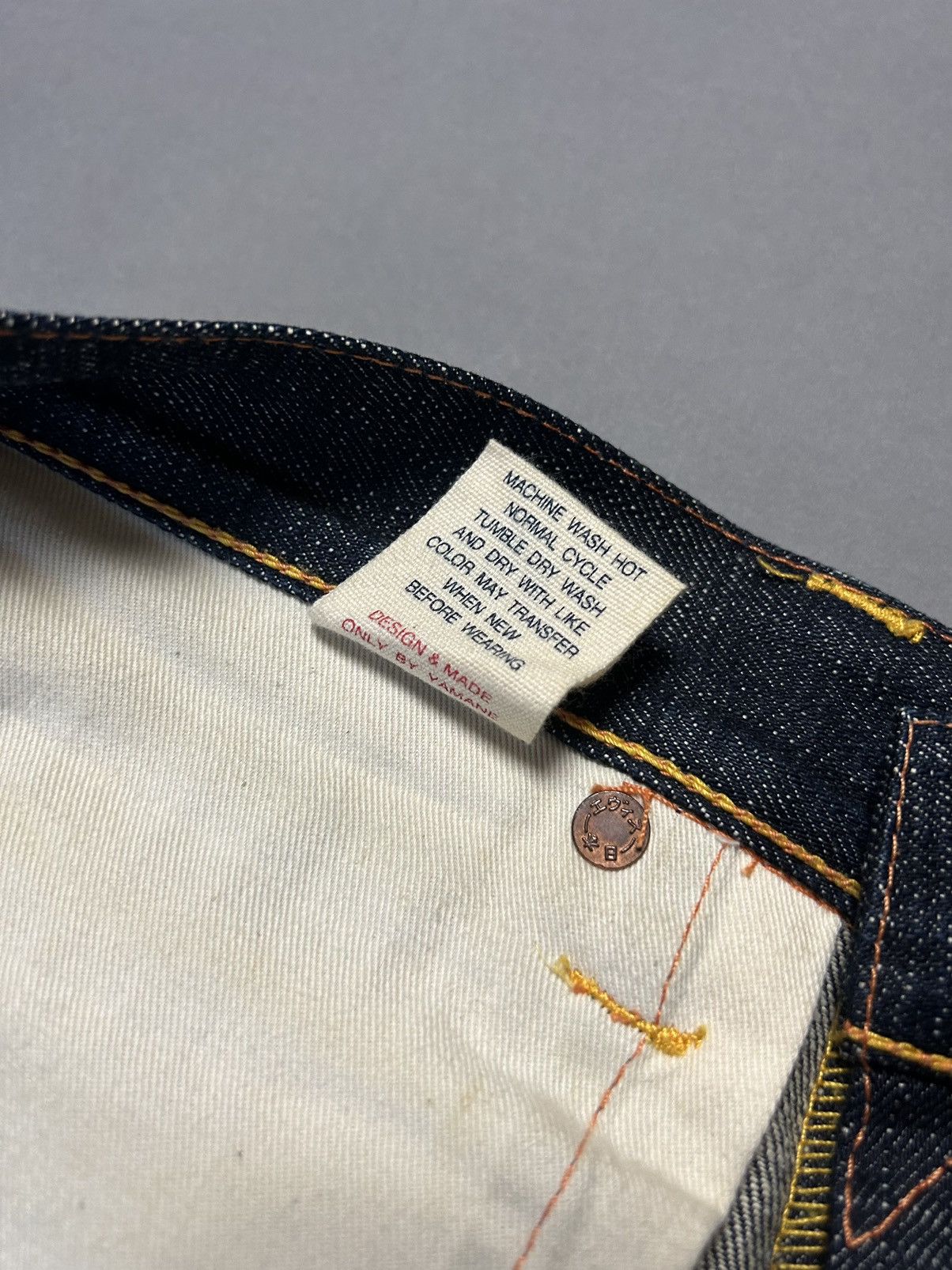 Evisu Evisu Japan vintage selvedge daicock jeans yellow big logo Size US 30 / EU 46 - 9 Thumbnail