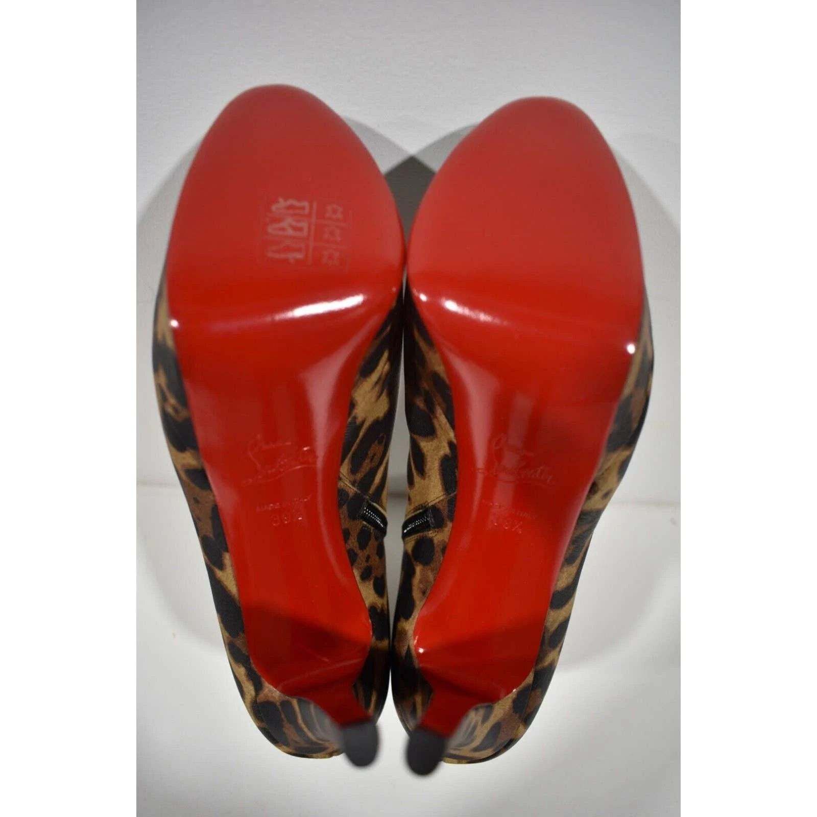 Christian Louboutin Christian Louboutin Bianca Booty 120 Leopard Brown Size US 9.5 / IT 39.5 - 12 Thumbnail