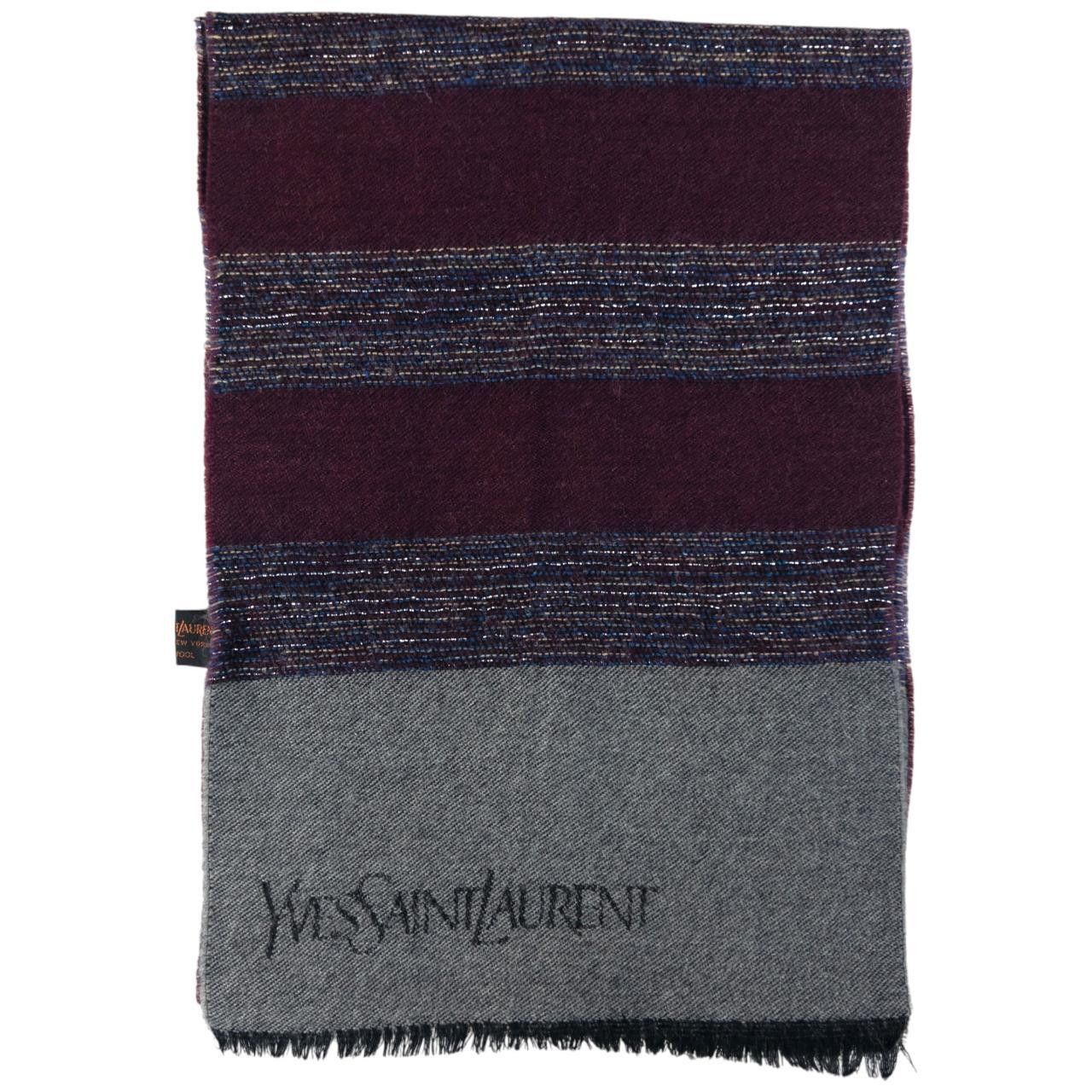 Yves Saint Laurent Vintage YSL Yves Saint Laurent Wool Scarf Size ONE SIZE - 1 Thumbnail