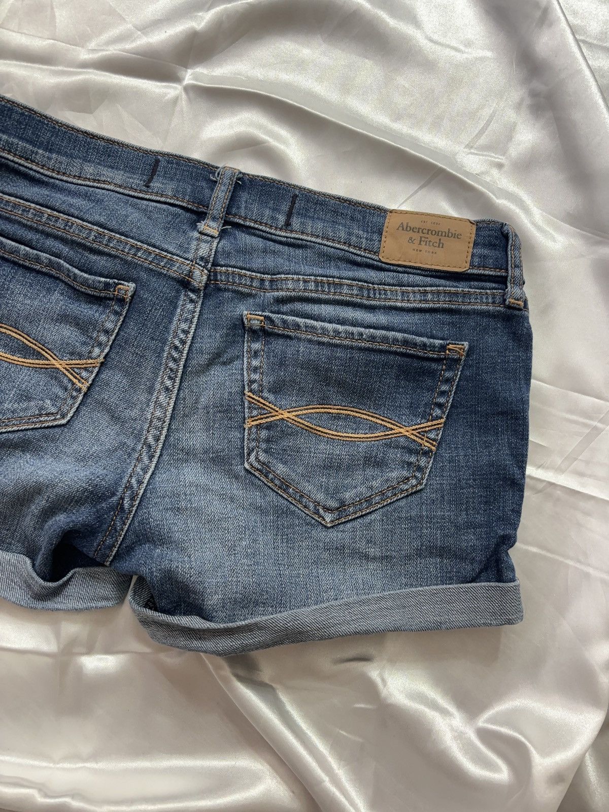 Abercrombie & Fitch × Vintage Micro sexy mini denim vintage shorts Size 26" / US 2 / IT 38 - 6 Thumbnail