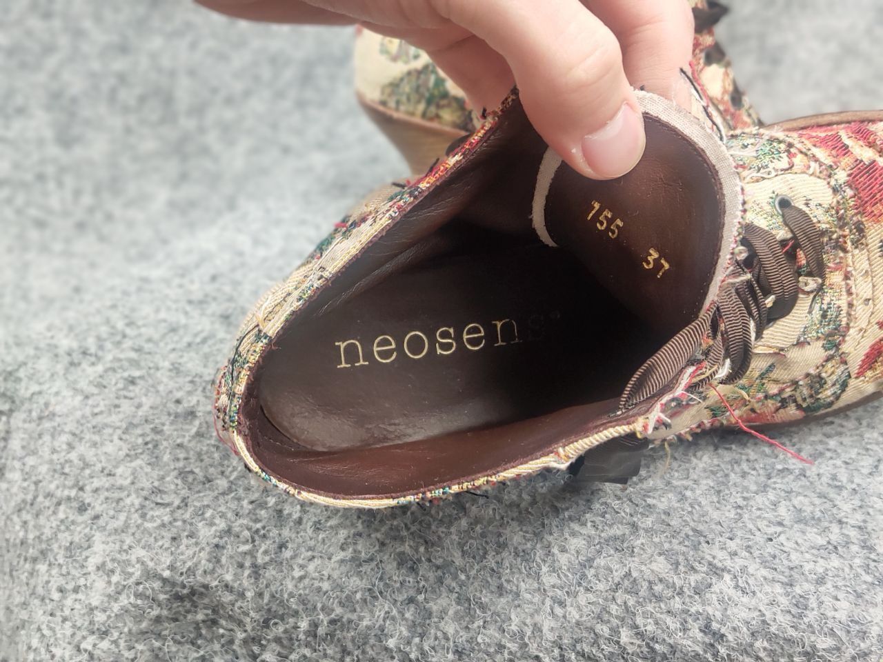 Vintage Neosen Vintage Floral Tapestry Bootie Ankle Shoes baroque Size US 7 / IT 37 - 16 Thumbnail