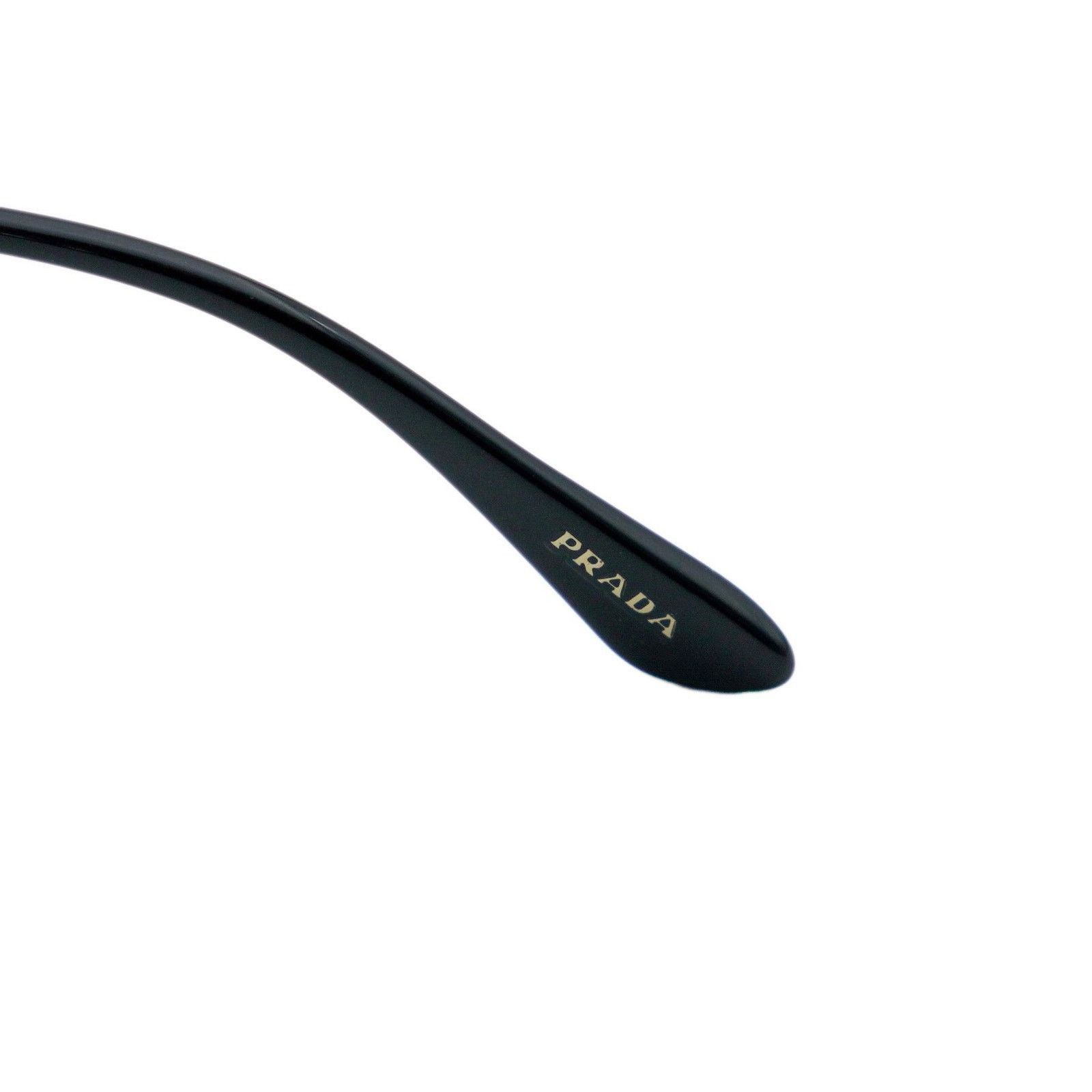 Prada Prada Gunmetal Half Rimless Logo Gradient Pilot Sunglasses Size ONE SIZE - 7 Thumbnail