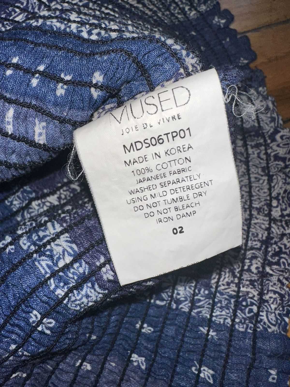 Other Mused smocked puff sleeve / off shoulder top Size M / US 6-8 / IT 42-44 - 4 Thumbnail
