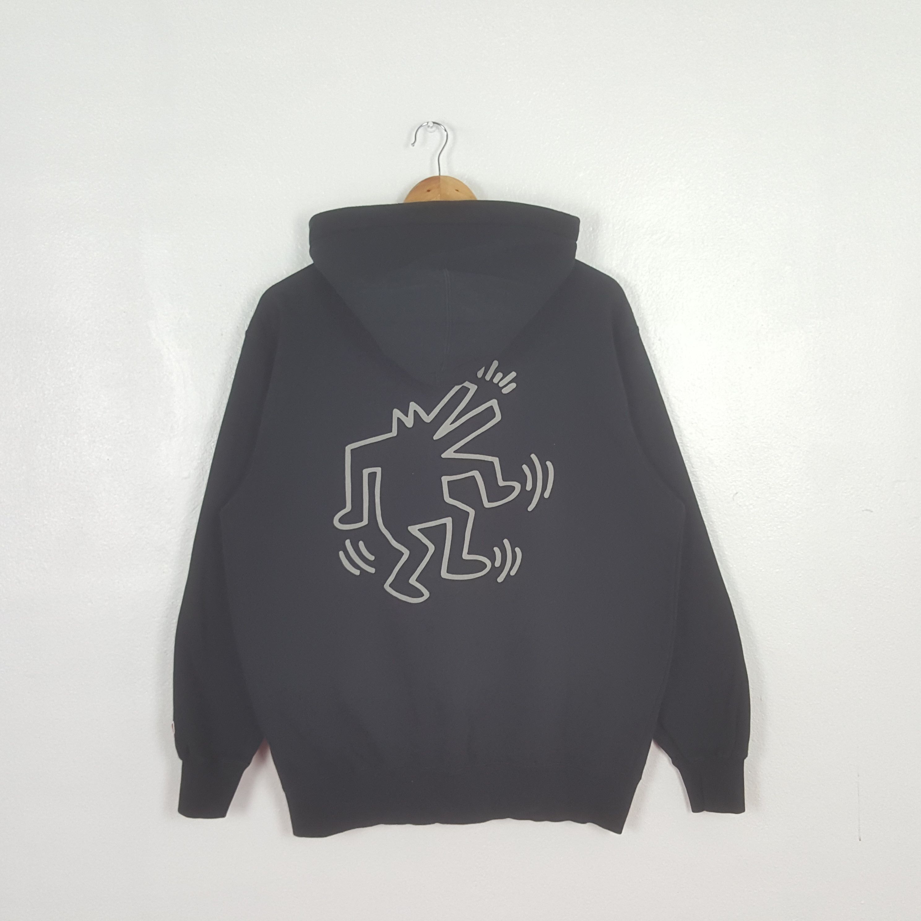 Keith Haring Vintage Keith Haring Artist Design Hoodies C313N14 Size US L / EU 52-54 / 3 - 1 Thumbnail