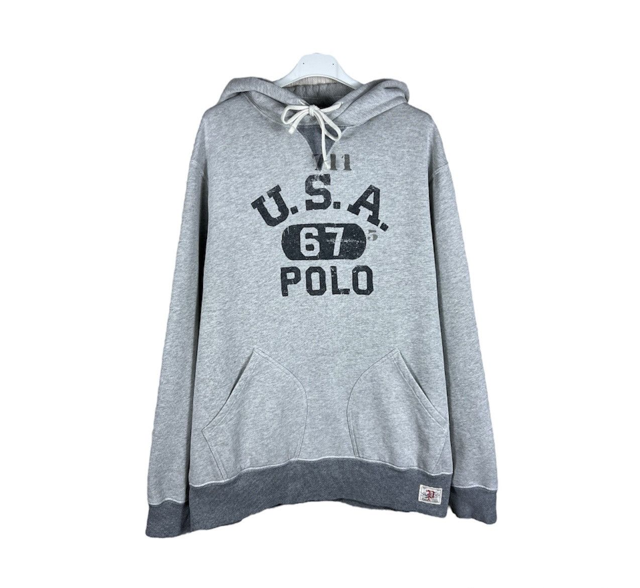 Polo Ralph Lauren Polo Ralph Lauren USA America six seven 67 logo hoodie Size US L / EU 52-54 / 3 - 1 Thumbnail