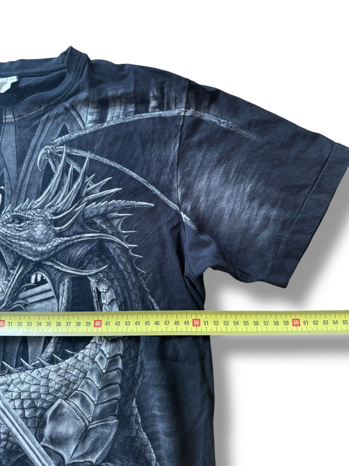 Liquid Blue *RARE* 90s VINTAGE LIQUID BLUE DRAGON LAIR SKULL DEATH GOTH Size US L / EU 52-54 / 3 - 5 Thumbnail