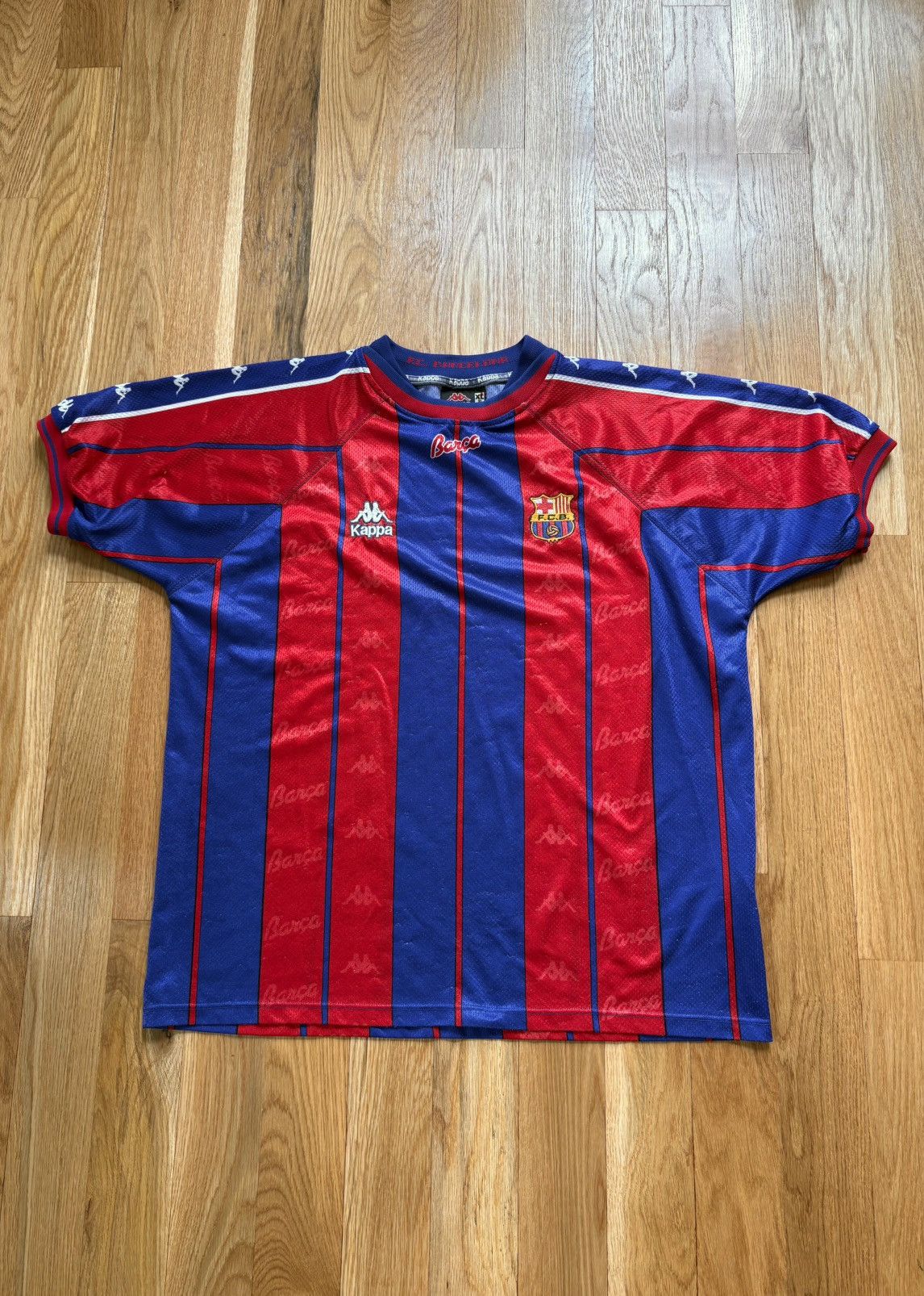 Maillot Domicile FC Barcelona 1998 Kappa - Vintage - Taille XL - Occasion