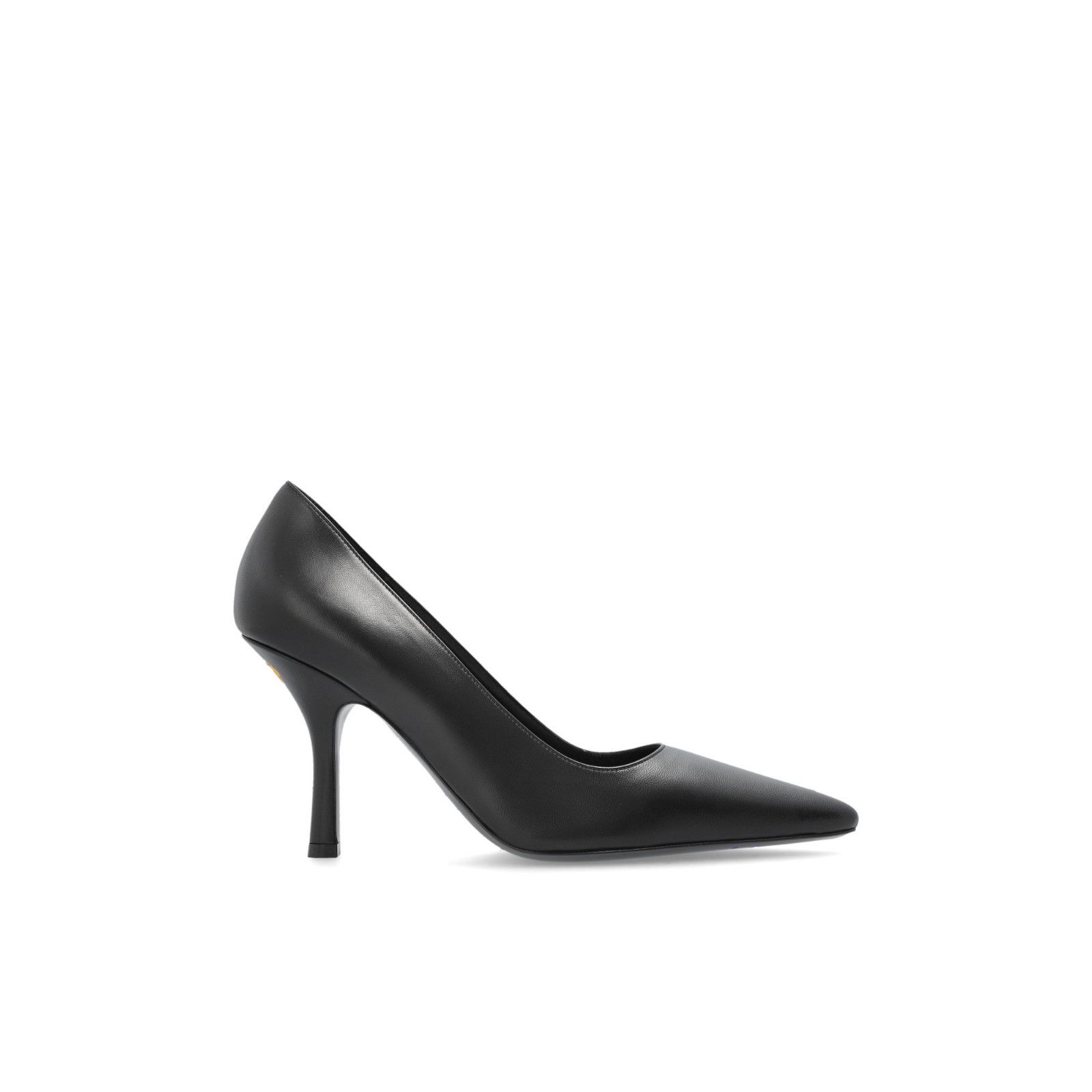 BURBERRY Dame Black Leather 100mm Heel Pumps New & Authentic