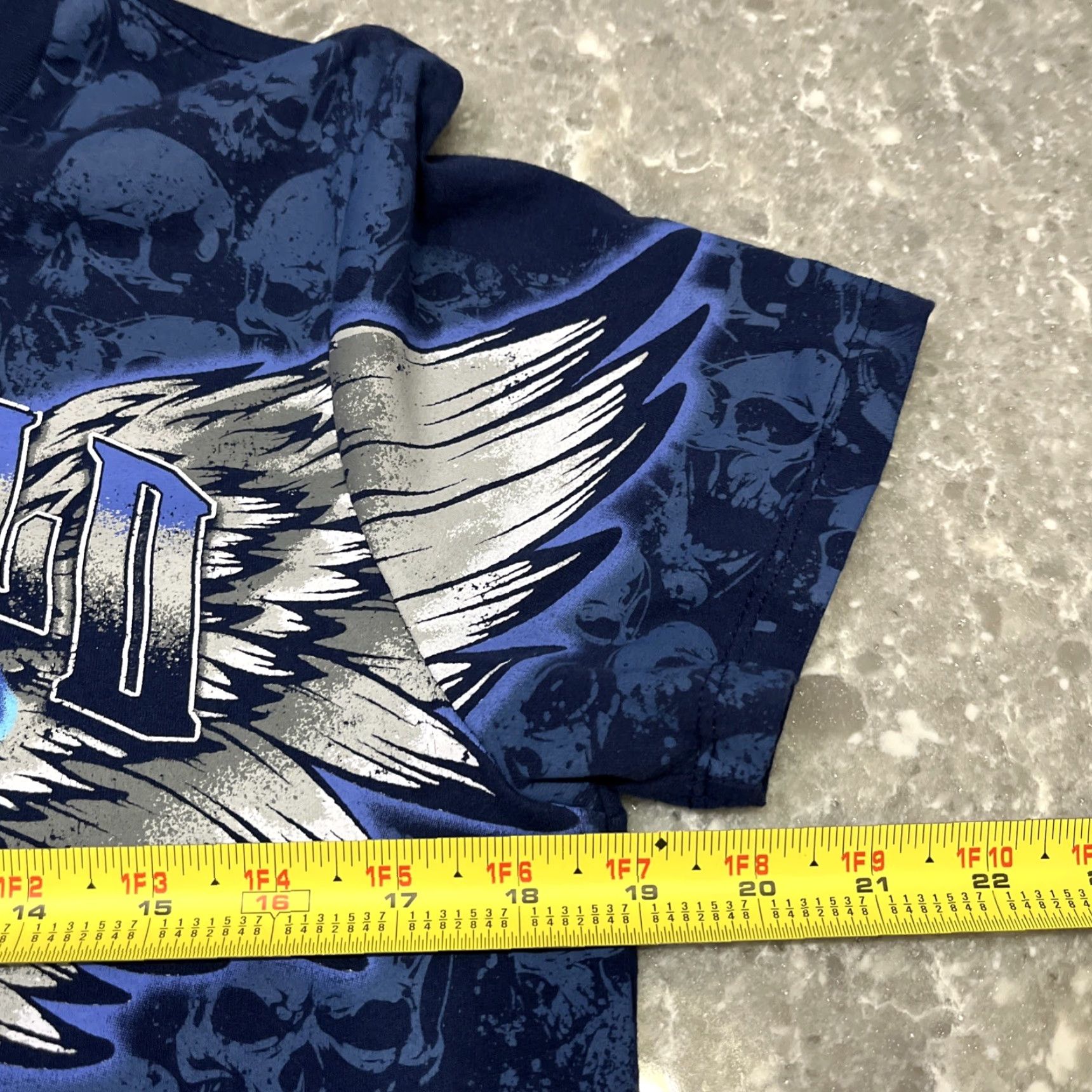 Vintage Stone Cold Steve Austin 3:16 T-Shirt M Blue Skull Wings WWE Shirt Men Short Sleeve Crew Neck 2020s Wrestling Skull Graphic Print Size US M / EU 48-50 / 2 - 4 Thumbnail