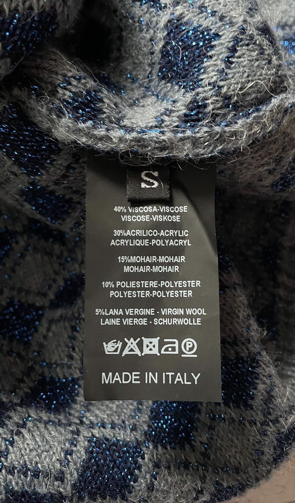 Raf Simons RARE! Raf Simons Sweater Knit SS19 Asymmetrical Glitter Hole Size US M / EU 48-50 / 2 - 9 Thumbnail