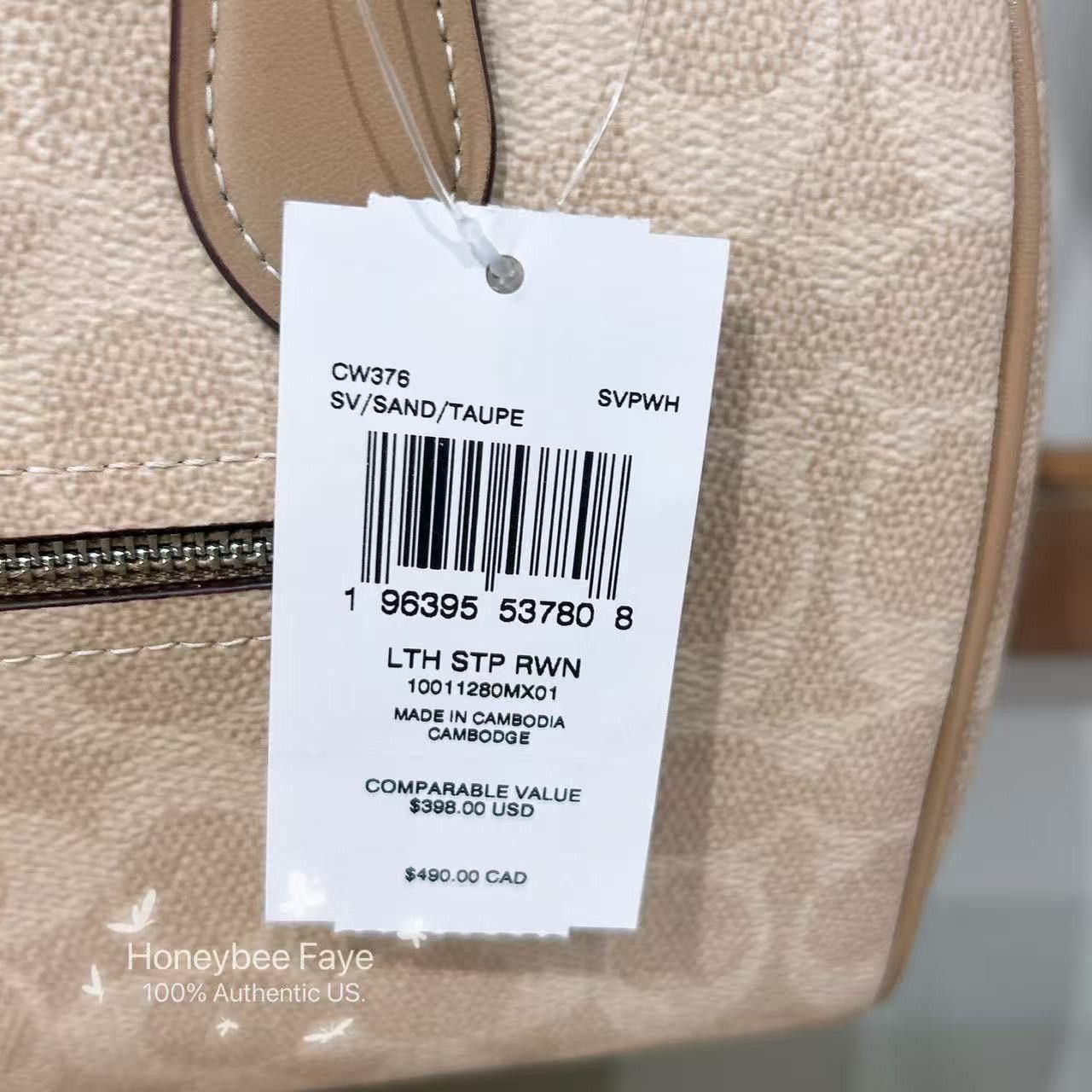 Coach Rowan Satchel Bag In Signature Canvas CW376 Size ONE SIZE - 3 Thumbnail