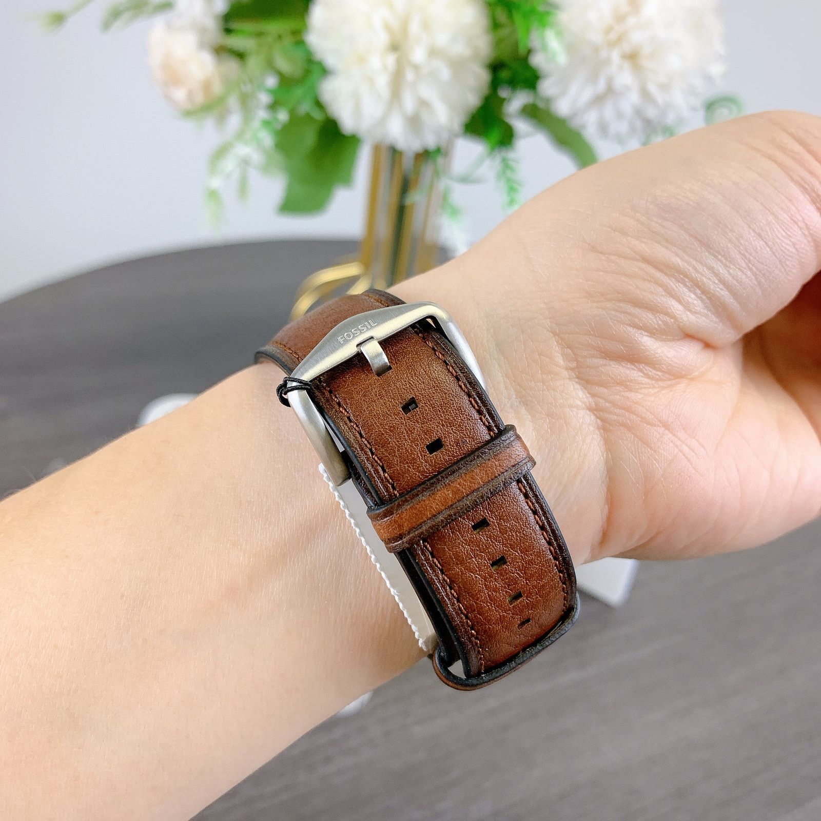 Fossil Fossil FS5850 Minimalist Chronograph Luggage Leather Watch Size ONE SIZE - 6 Thumbnail