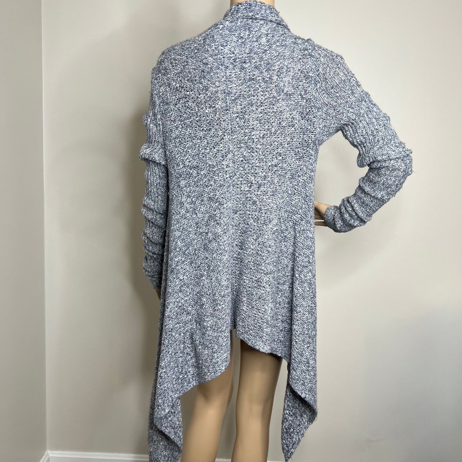 Other Gilly Hicks Blue Knit Open Front Cardigan Sweater Size XS / US 0-2 / IT 36-38 - 3 Thumbnail