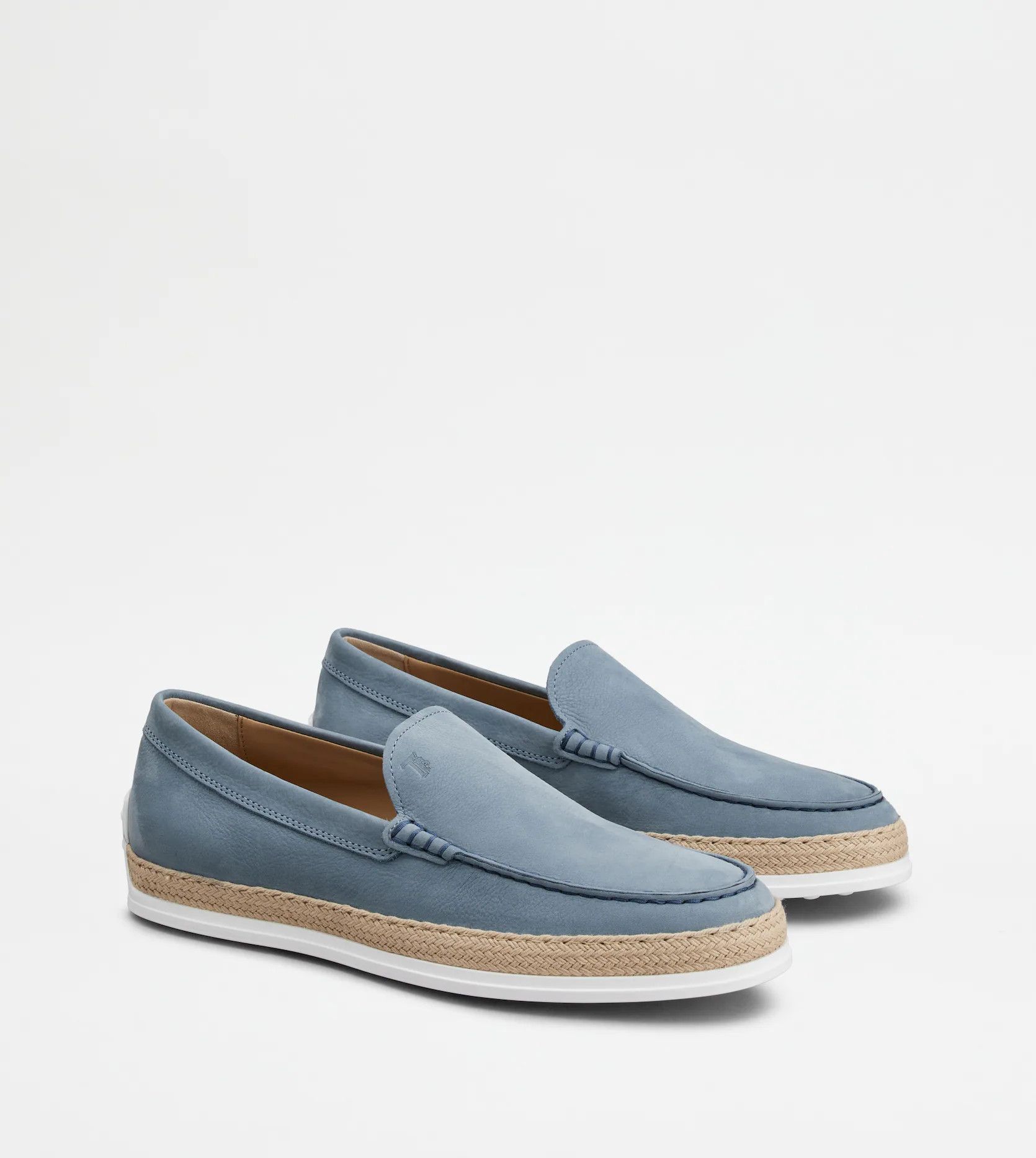 Tod's o1s22i1n0325 Calfskin Loafers in Light Blue Size US 10 / EU 43 - 2 Thumbnail