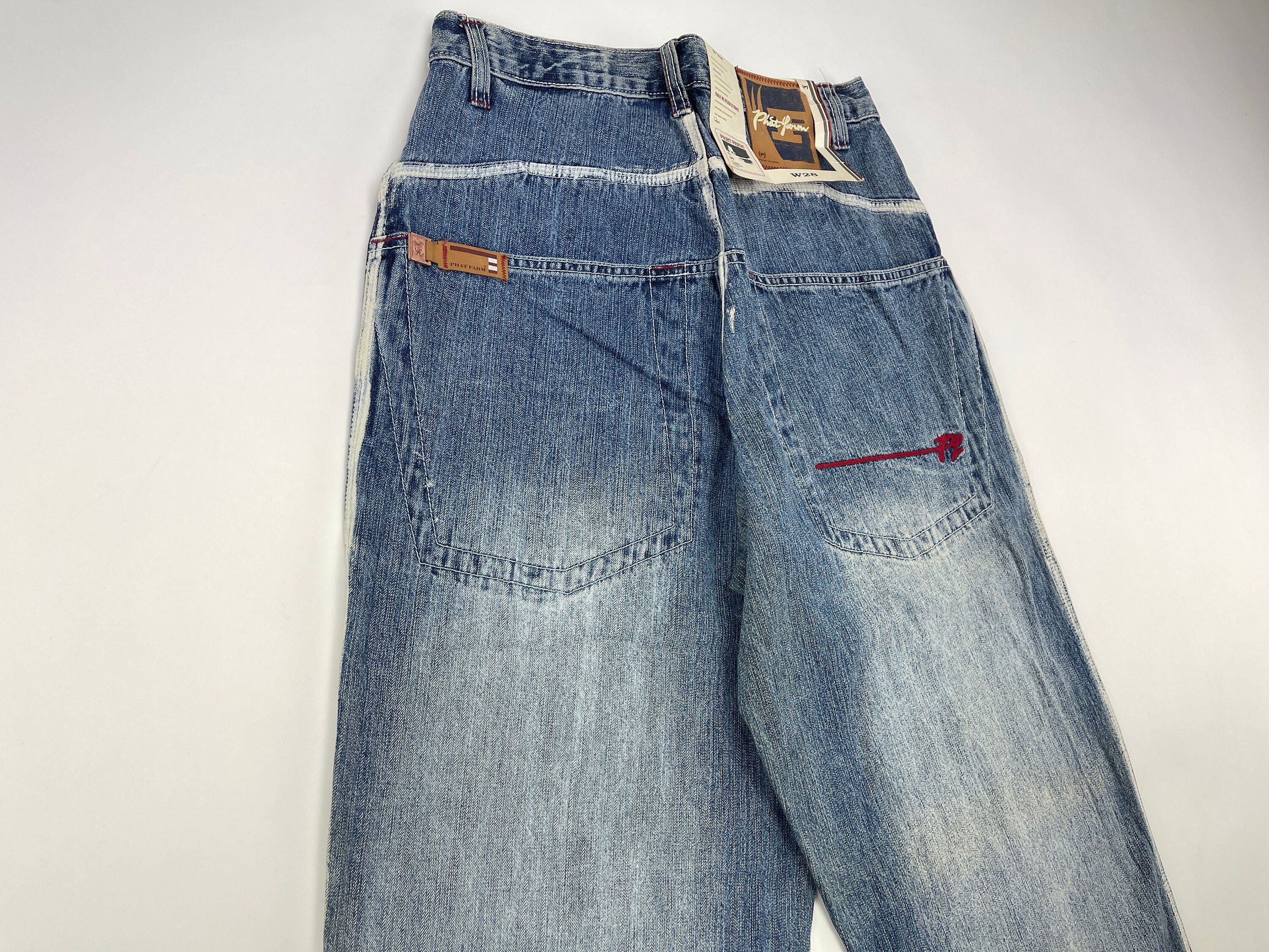 Phat Farm Phat Farm jeans, vintage, 90s hip hop, baggy jeans, 1990s 28 Size US 28 / EU 44 - 3 Thumbnail