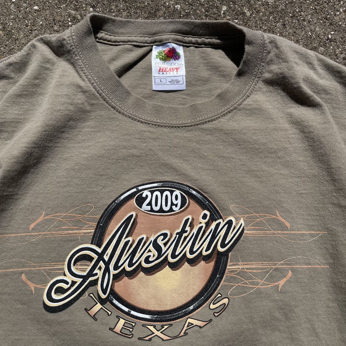 Fruit Of The Loom Vintage 2009 Austin Bike Rally Fruit Of The Loom Tee L Size US L / EU 52-54 / 3 - 2 Thumbnail